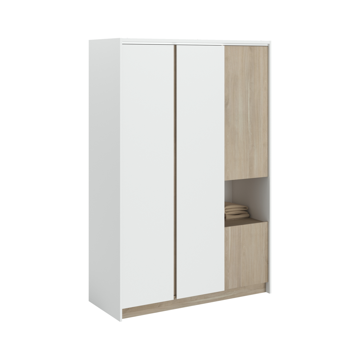 Armoire 4 portes décor bois Palerme Armoire 4 portes décor bois Palerme