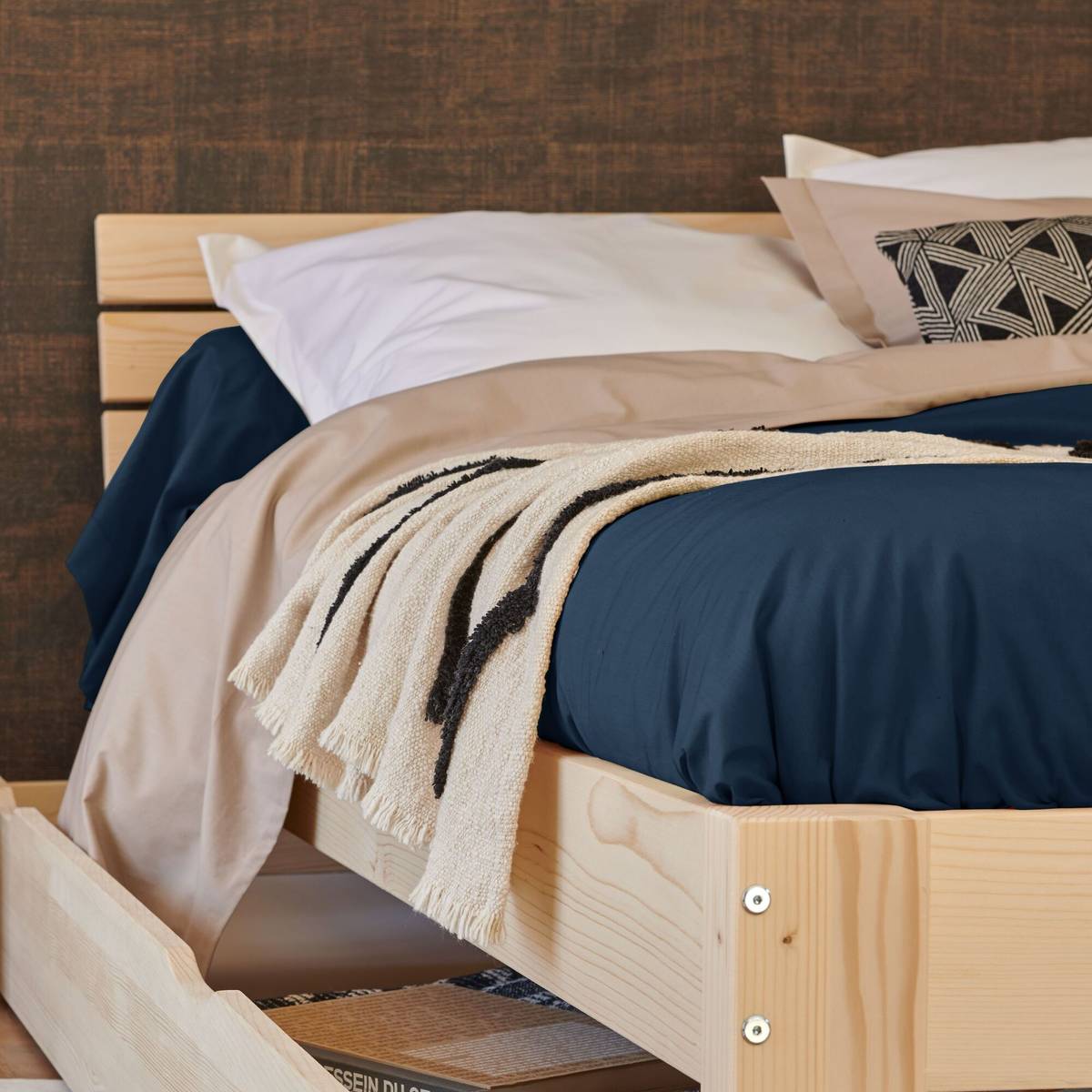 Drap housse matelas très épais percale bio Elise Drap housse matelas très épais percale bio Elise