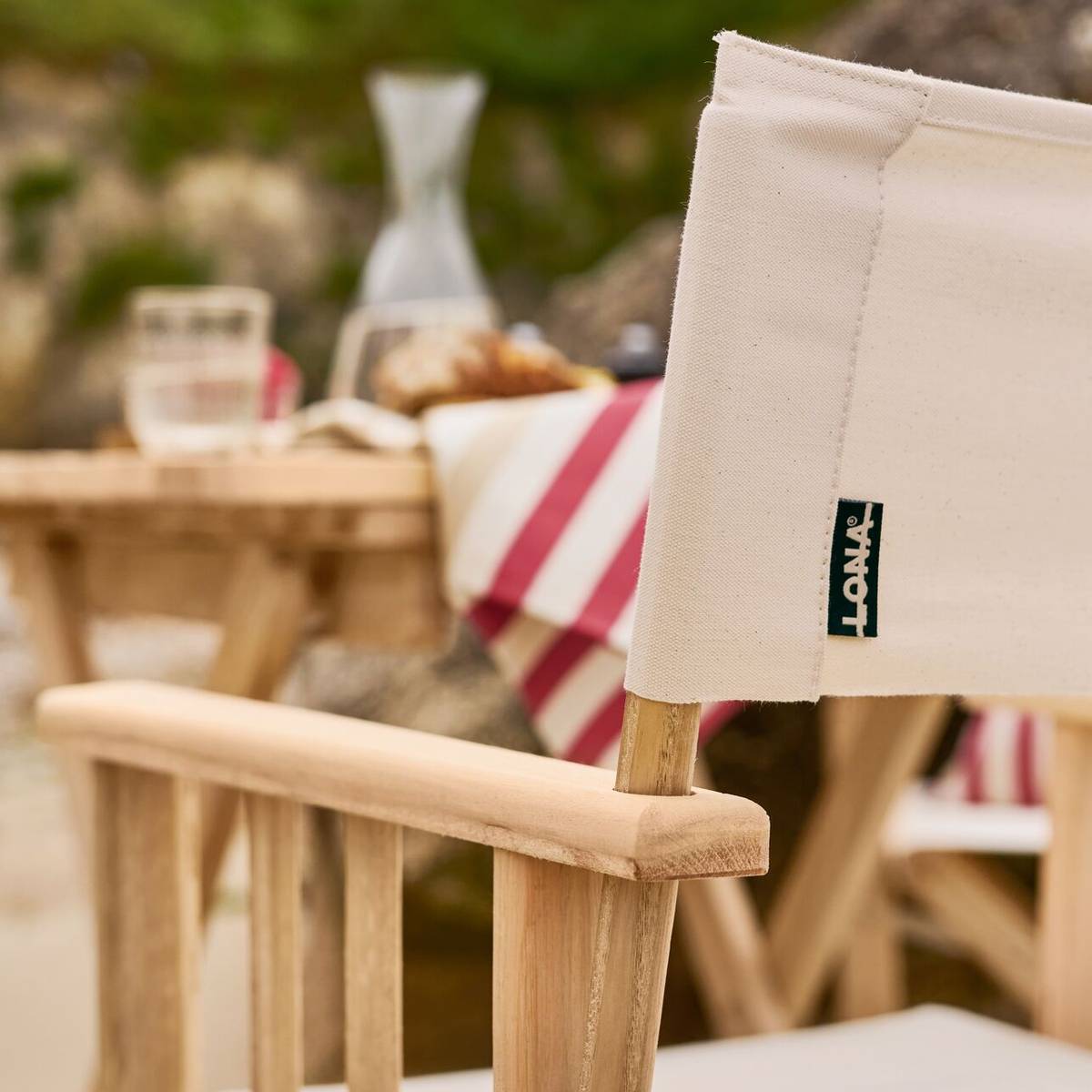 Chaise Metteur en Scène en Bois et Coton LONA Chaise Metteur en Scène en Bois et Coton LONA