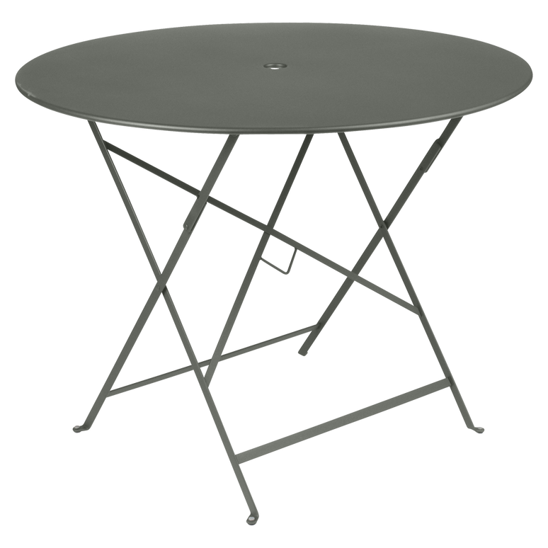 Table Ronde Pliante Ø96 cm Bistro en Acier Table Ronde Pliante Ø96 cm Bistro en Acier