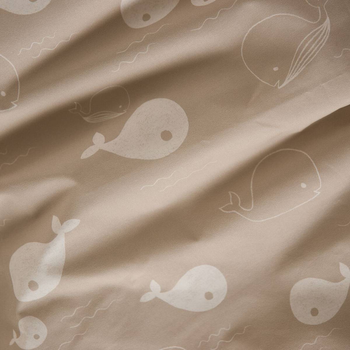 Parure de lit coton P'tite Baleine Parure de lit coton P'tite Baleine