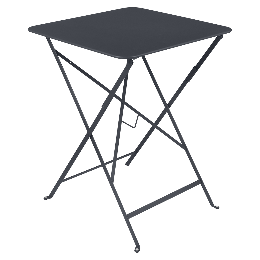 Table Carrée Pliante 57 x 57 cm Bistro en Acier