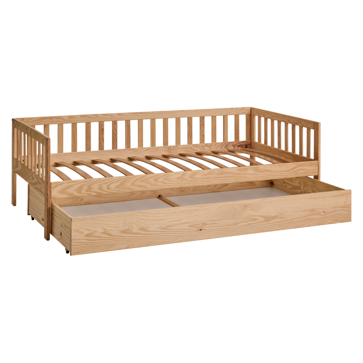 Lit bois massif avec tiroir de rangement en option Emile Lit bois massif avec tiroir de rangement en option Emile