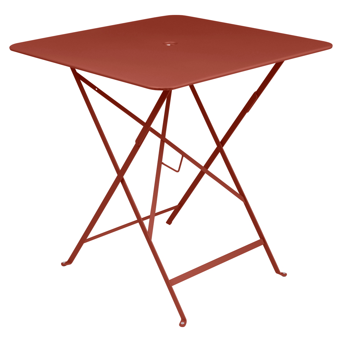 Table Carrée Pliante 71 x 71 cm Bistro en Acier