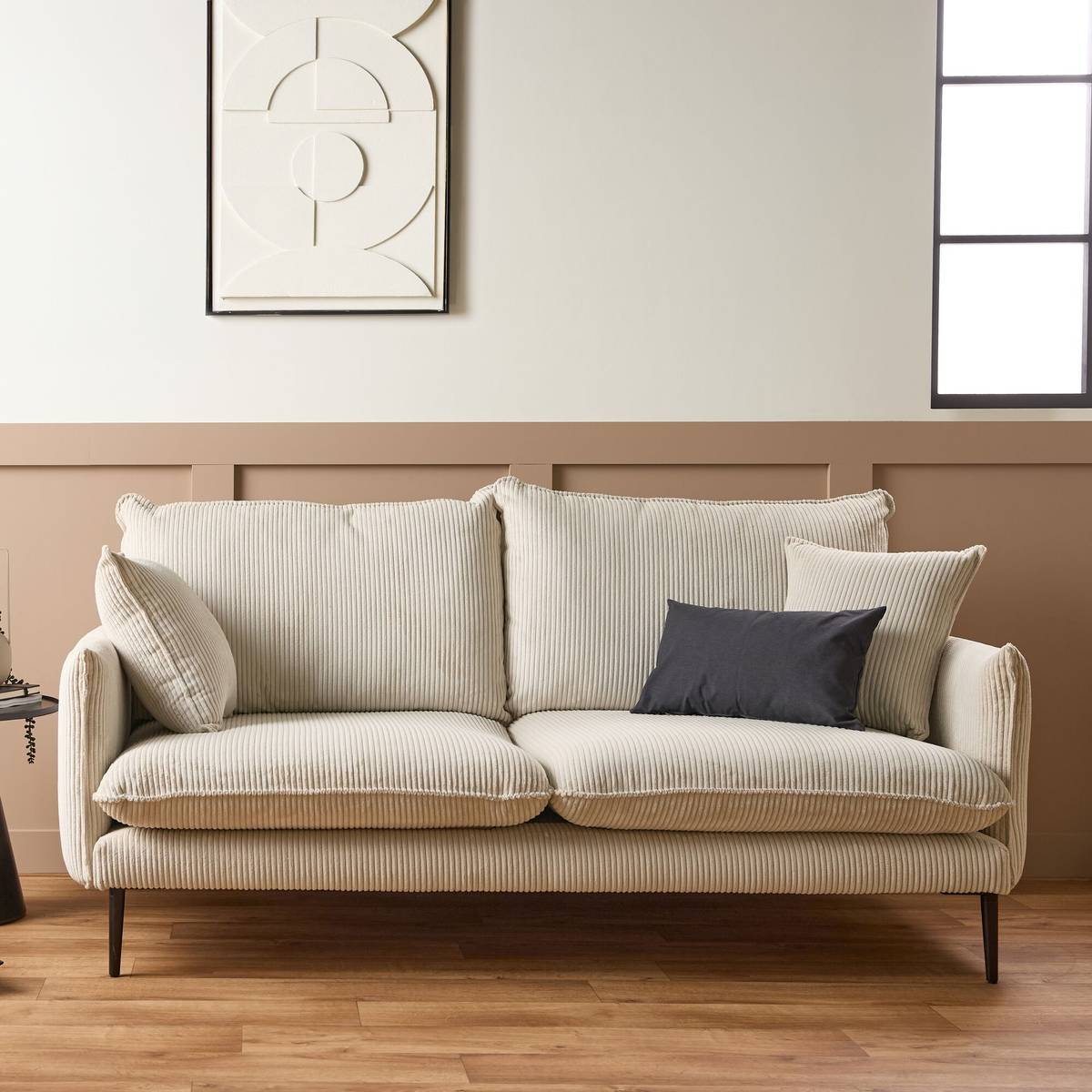 Canapé velours côtelé Oréa Canapé velours côtelé Oréa