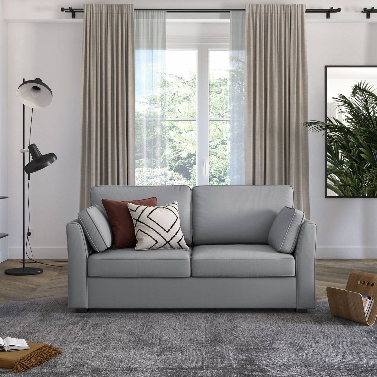 Canapé tissu coton déhoussable Marbella Canapé tissu coton déhoussable Marbella
