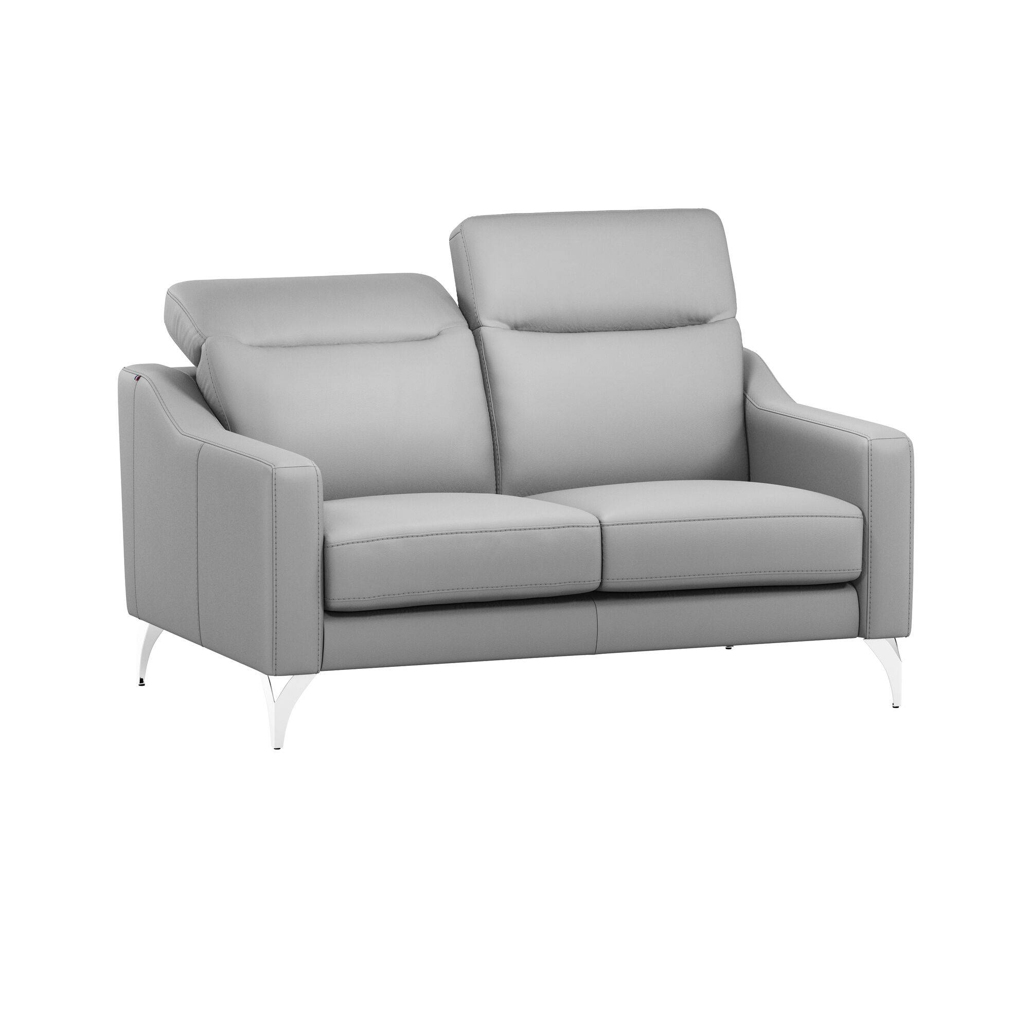 Canapé cuir têtières relevables Ben