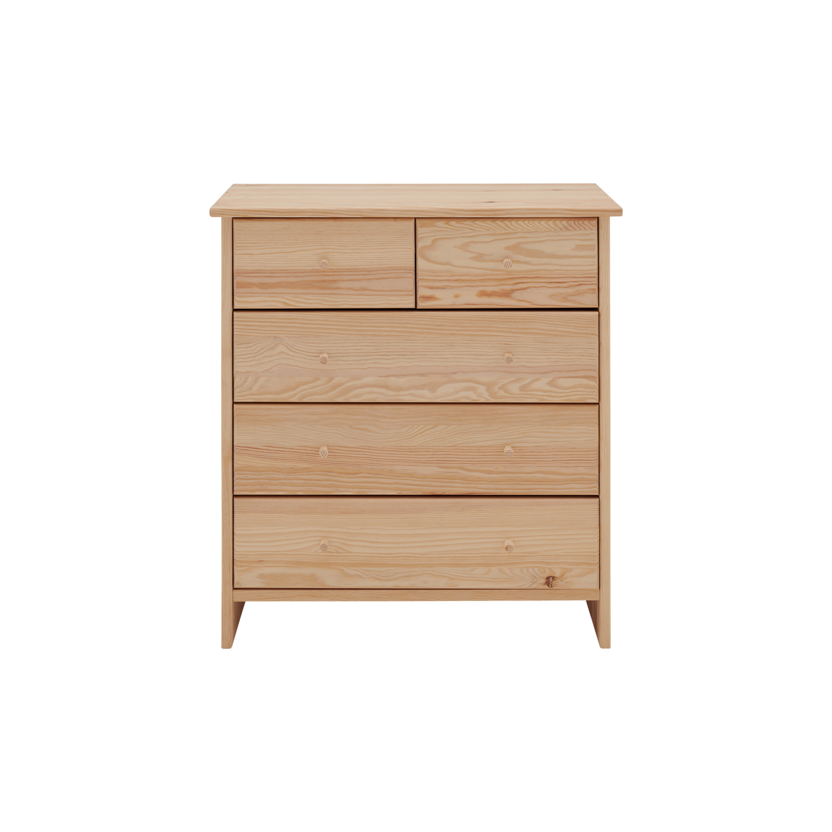 Commode bois massif 5 tiroirs Iris Commode bois massif 5 tiroirs Iris