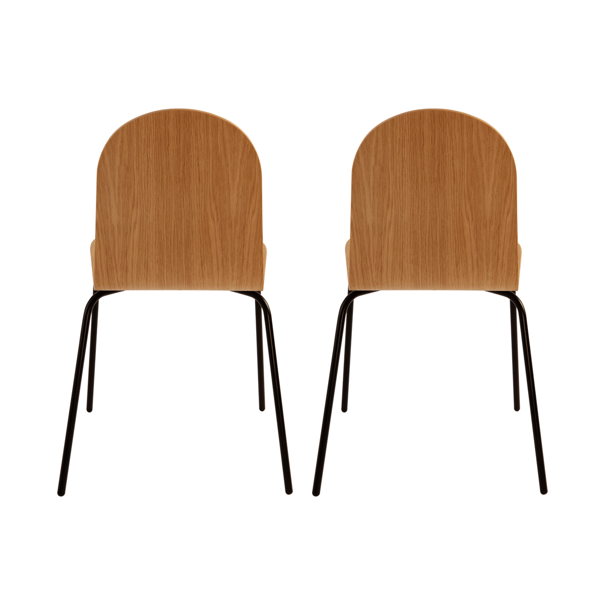 Lot de 2 chaises chêne Riaz Lot de 2 chaises chêne Riaz