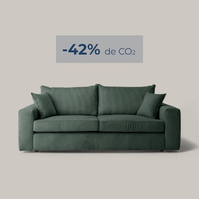 Canapé velours côtelé Otto