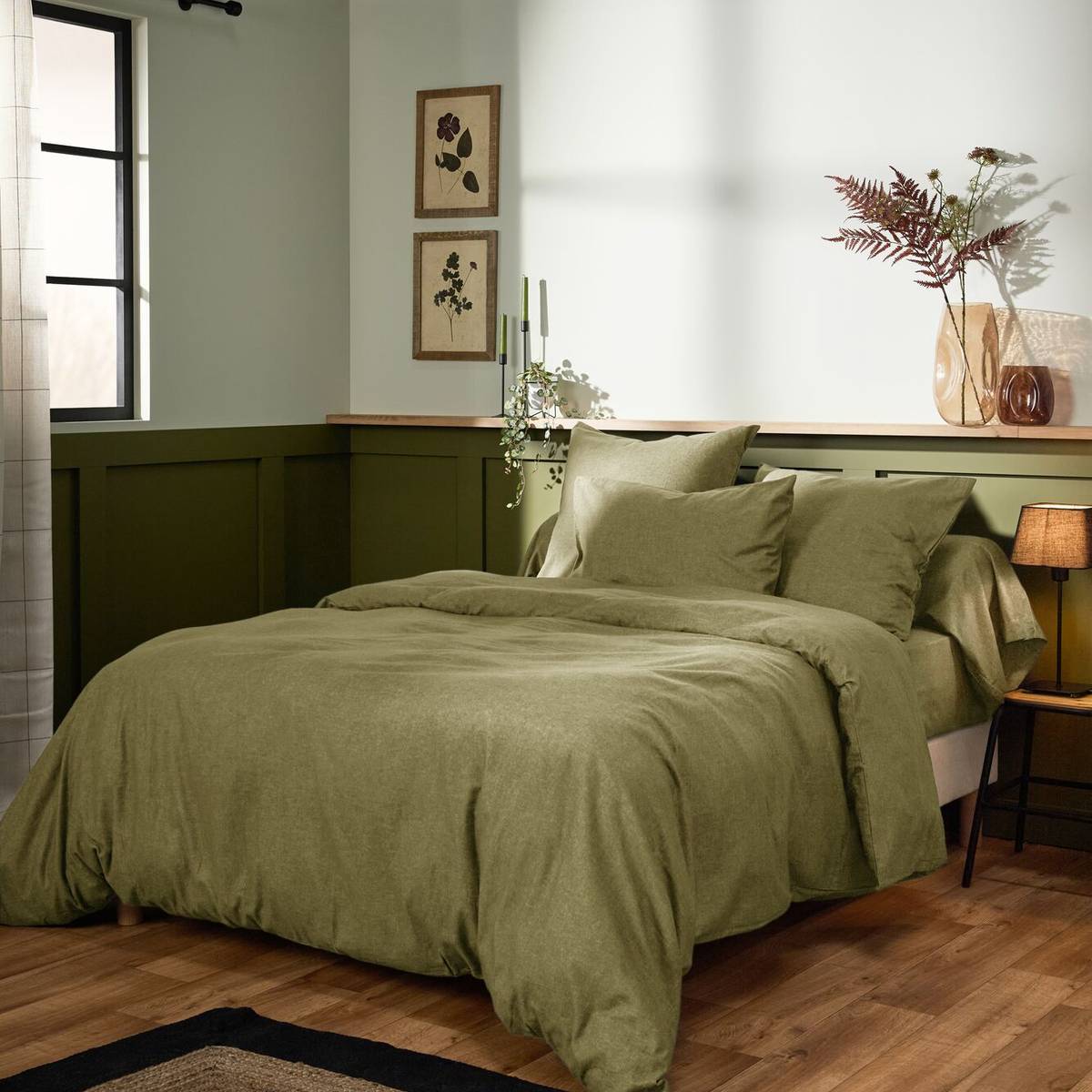 Taie d'oreiller coton flanelle Livia Taie d'oreiller coton flanelle Livia