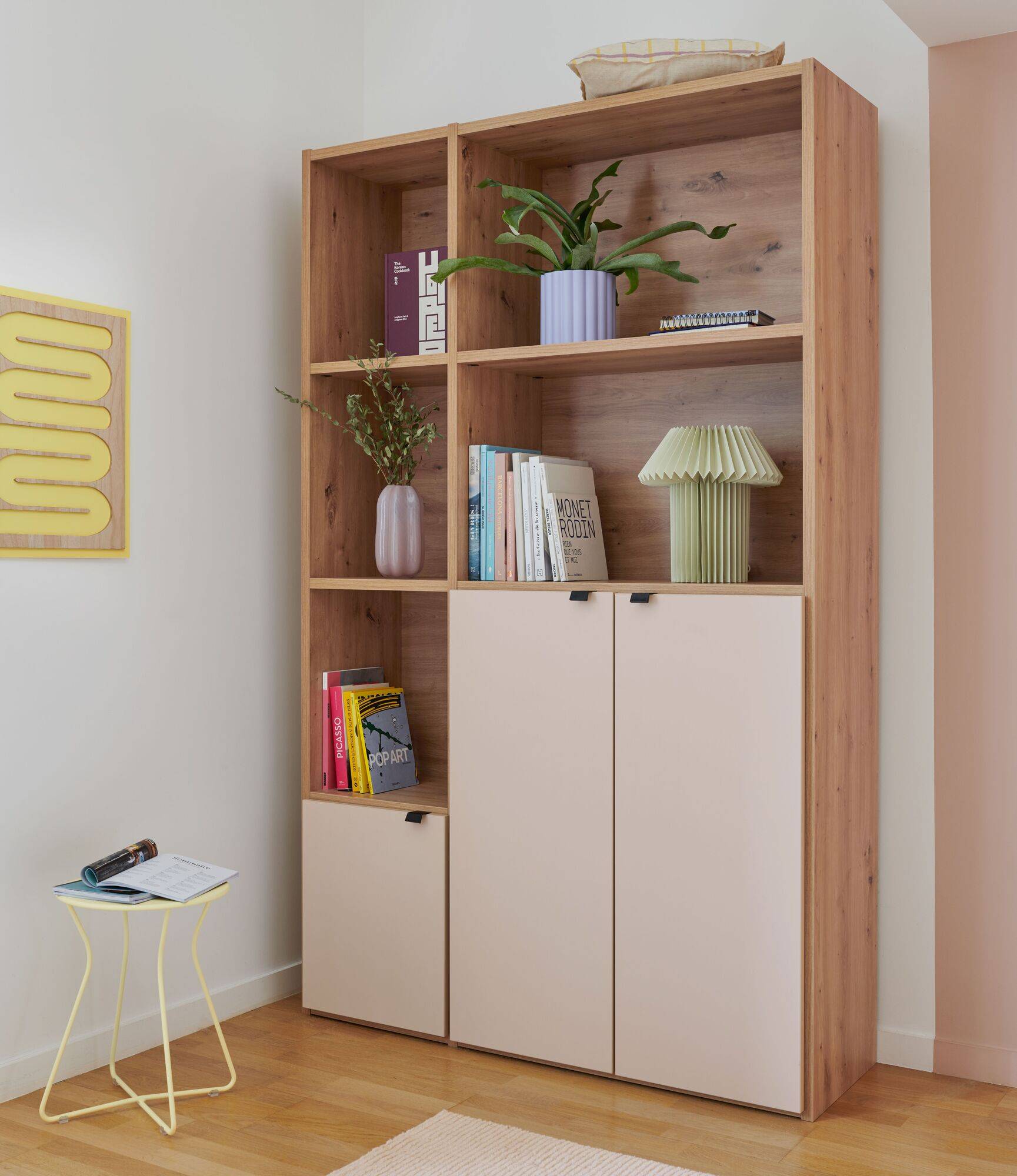 Bibliothèque 3 portes petite version Marlone