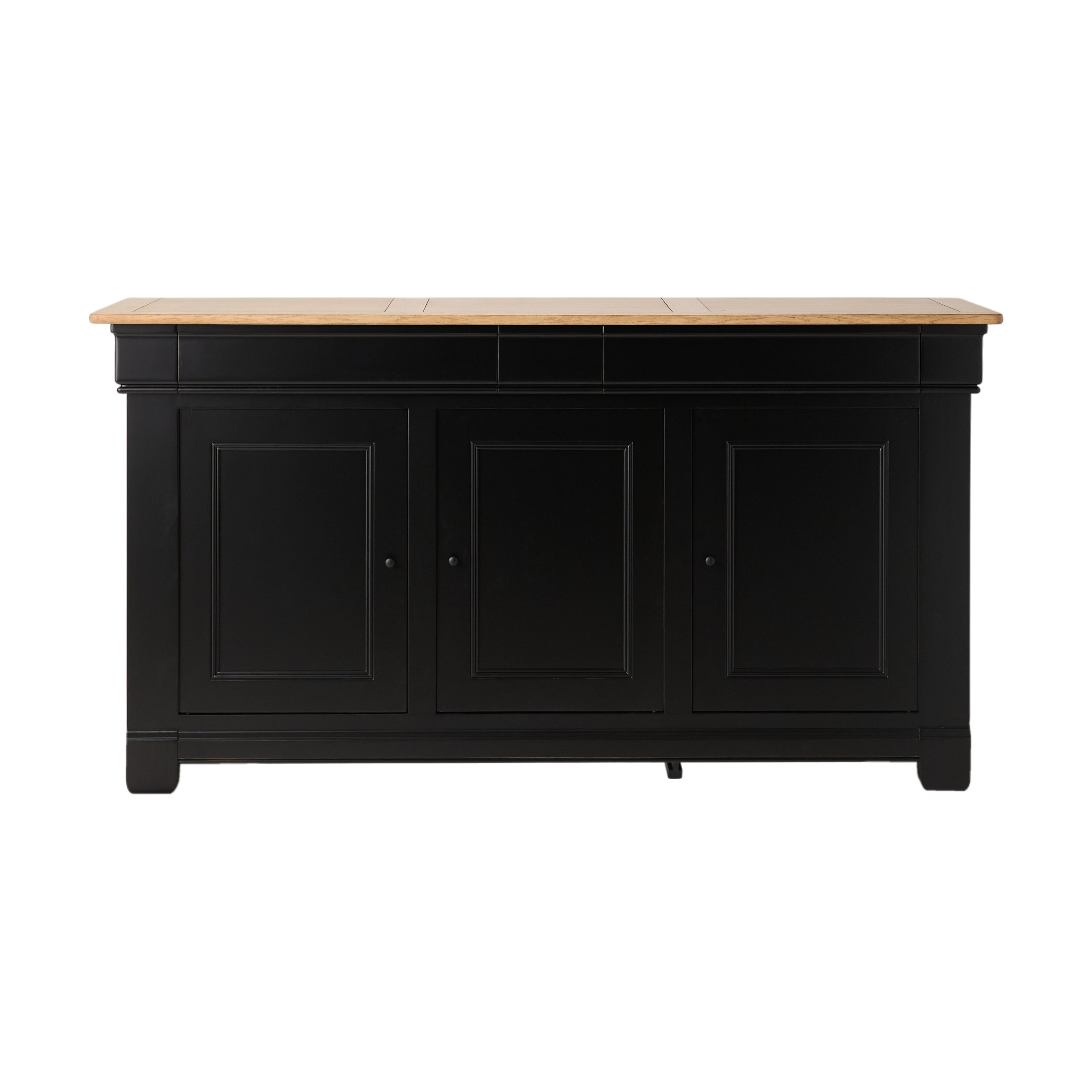 Buffet bois massif 3 portes 3 tiroirs  Embellie CAMIF