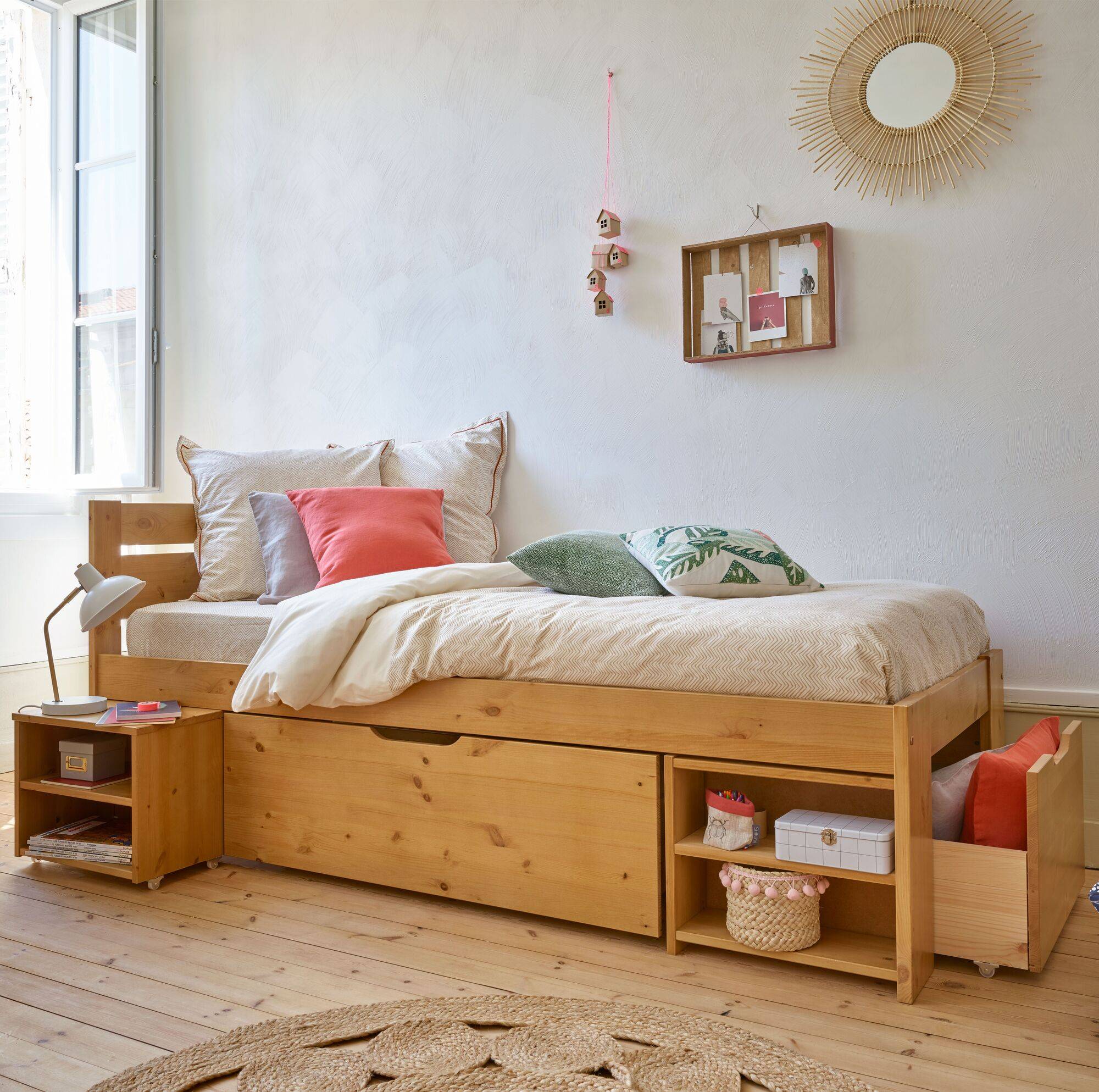 Lit junior Tara 90x200 cm Miel