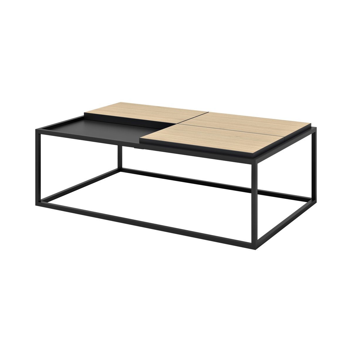 Table basse rectangulaire 4 plateaux Taline Table basse rectangulaire 4 plateaux Taline