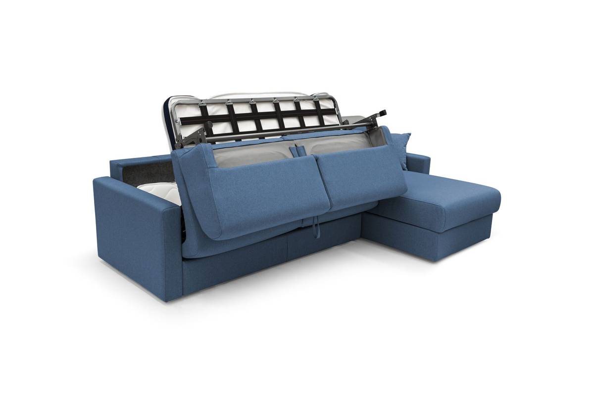 Canapé d'angle convertible et réversible tissu déhoussable Aubin Canapé d'angle convertible et réversible tissu déhoussable Aubin