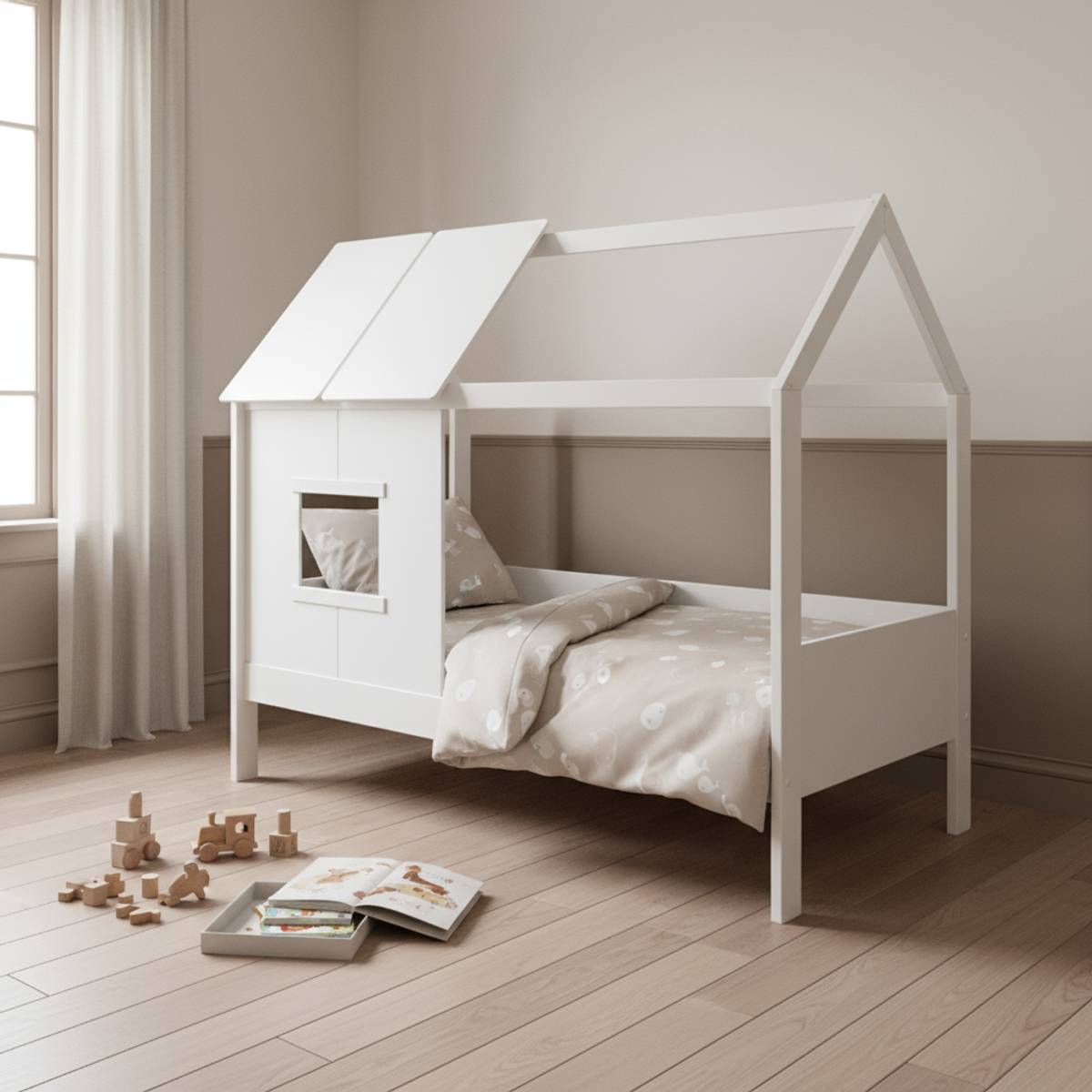 Lit cabane avec tiroir en option Teddy Lit cabane avec tiroir en option Teddy