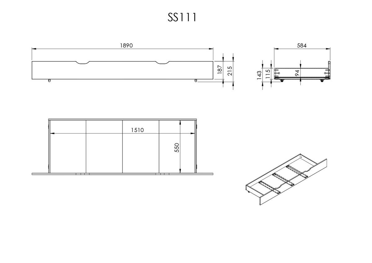 Lit rangement Théo Lit rangement Théo