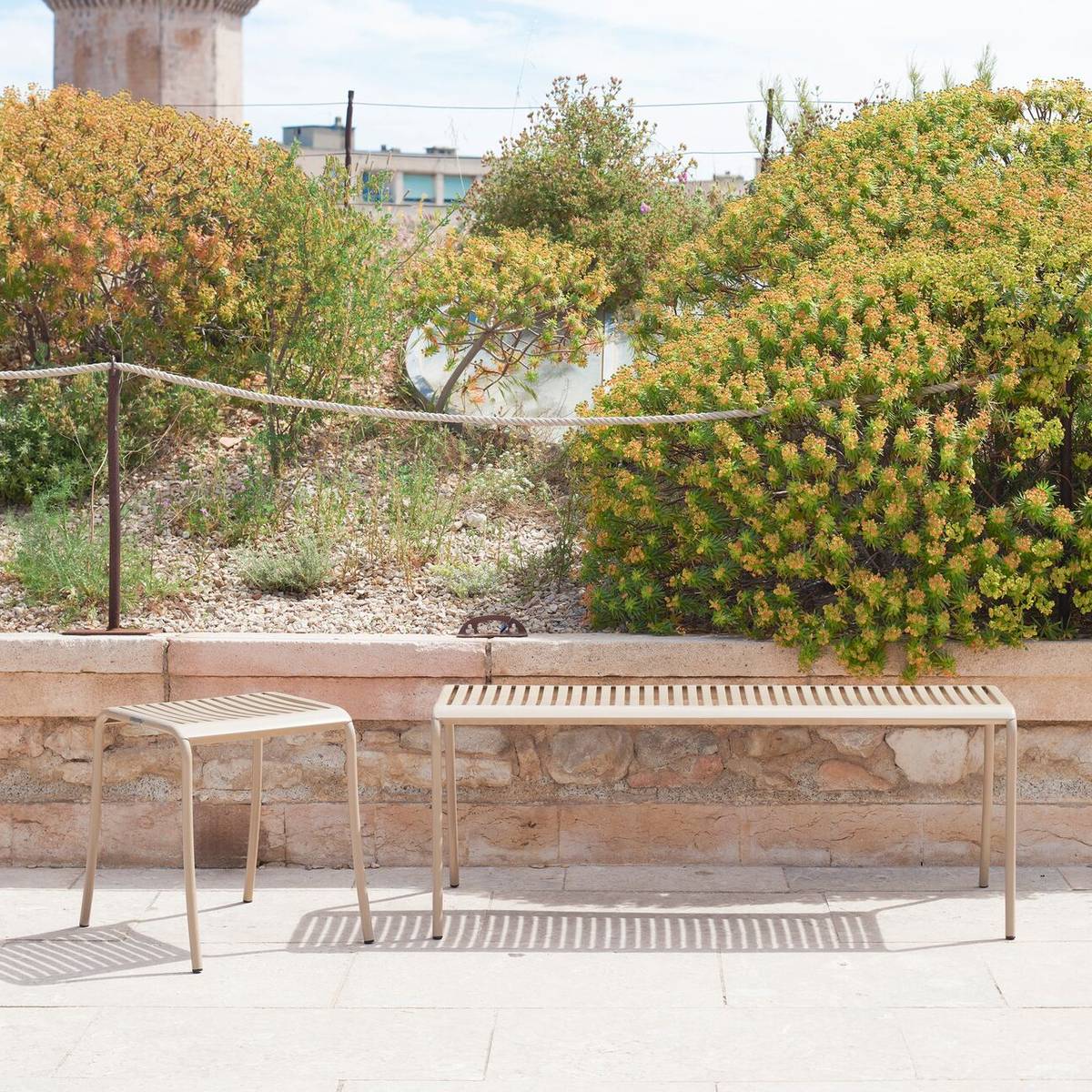 Tabouret lames Patio Tabouret lames Patio