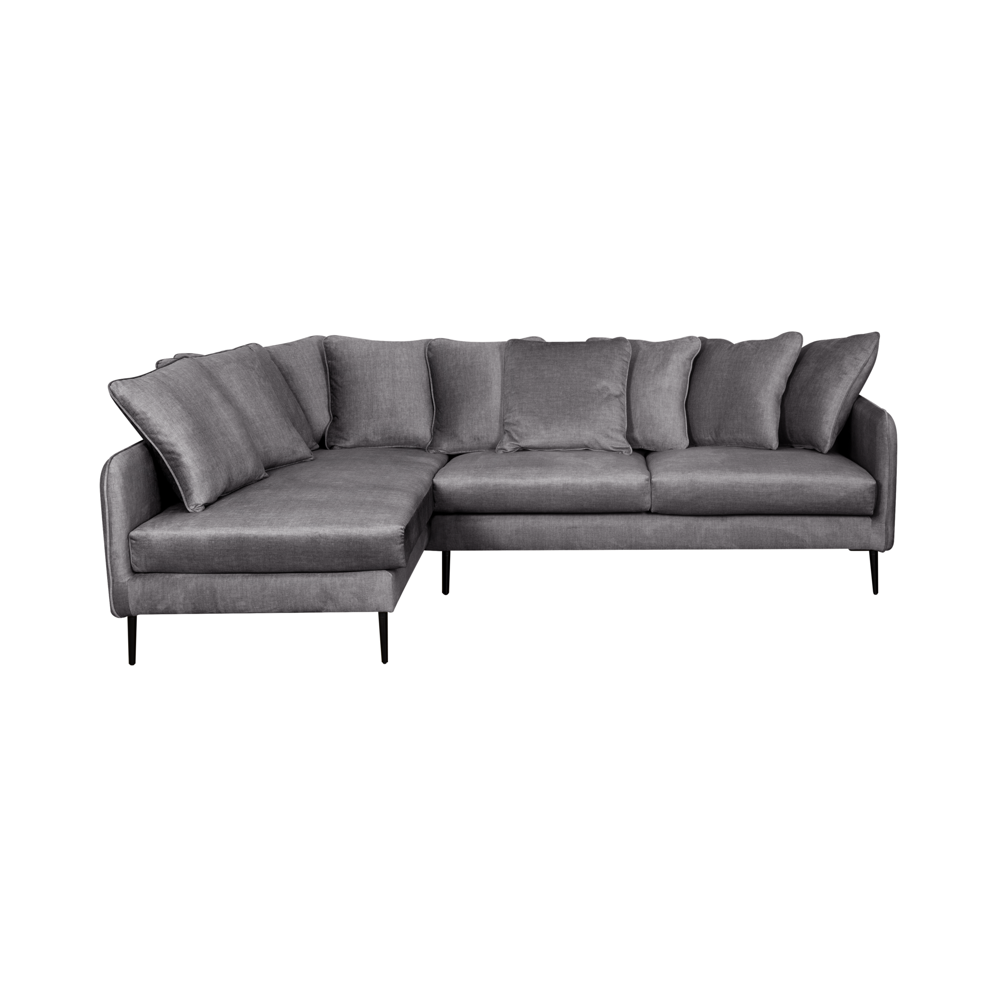 Canapé d'angle velours Olympe