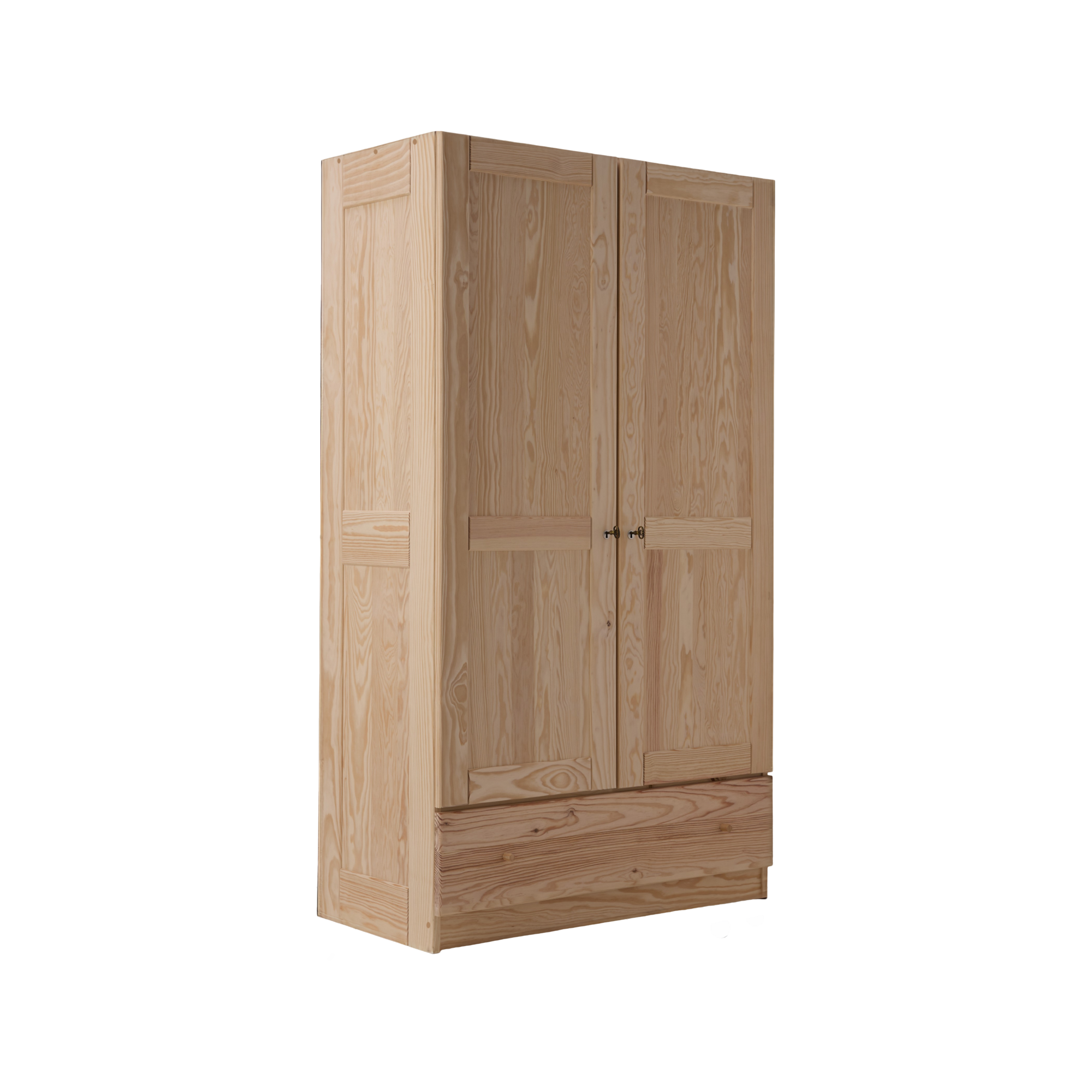 Armoire bois massif 2 portes 1 tiroir  Iris ESAT LE HAMEAU
