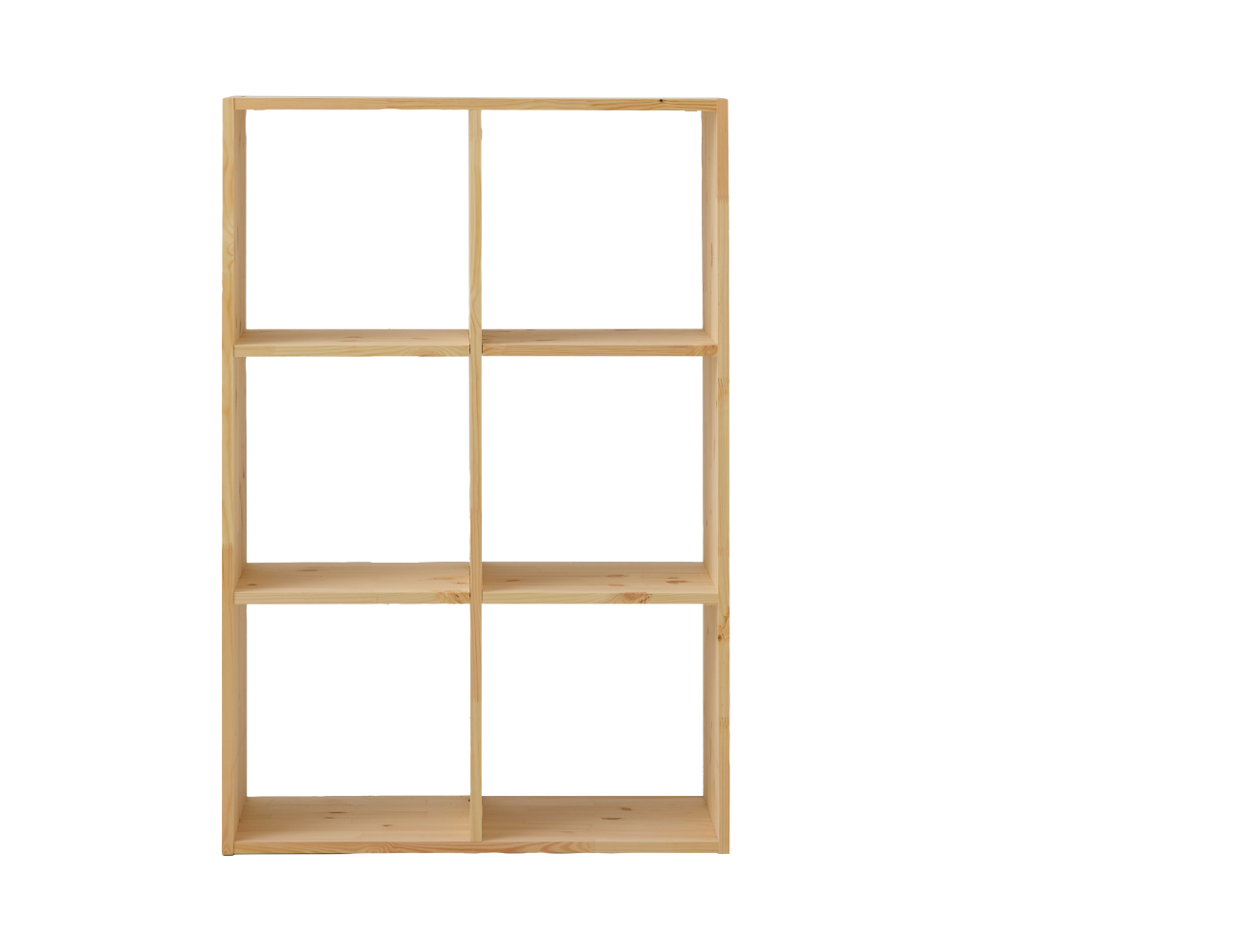 Etagère bois massif 2x3 cases Elio