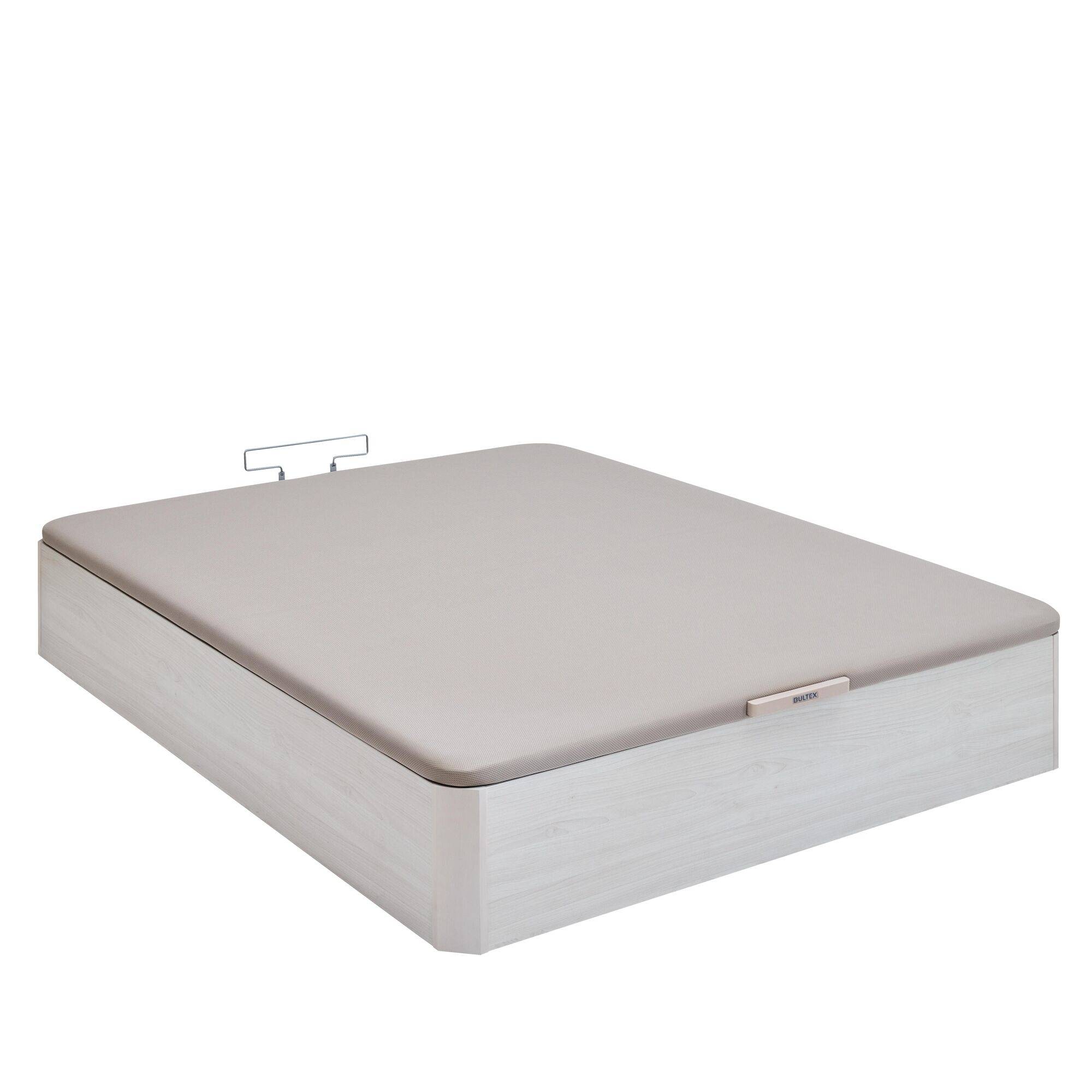 Vous cherchez un sommier pratique et contemporain ?Nous avons ce qu'il vous faut : découvrez le sommier Space Up de Bultex.Grâce à sa capacité de rangement exceptionnelle de 761 litres, vous ne pourrez plus vous passer de cet espace supplémentaire.Son fond rigide en MDF est facile à entretenir : un simple coup d'aspirateur suffit pour le nettoyer !Pour votre confort, son plateau est garni d'une mousse de 8 mm d'épaisseur, d'une densité de 25 kg/m³.Il reste facile à soulever grâce à la conception unique de ses mécanismes et à sa poignée en bois.Laissez-vous séduire !