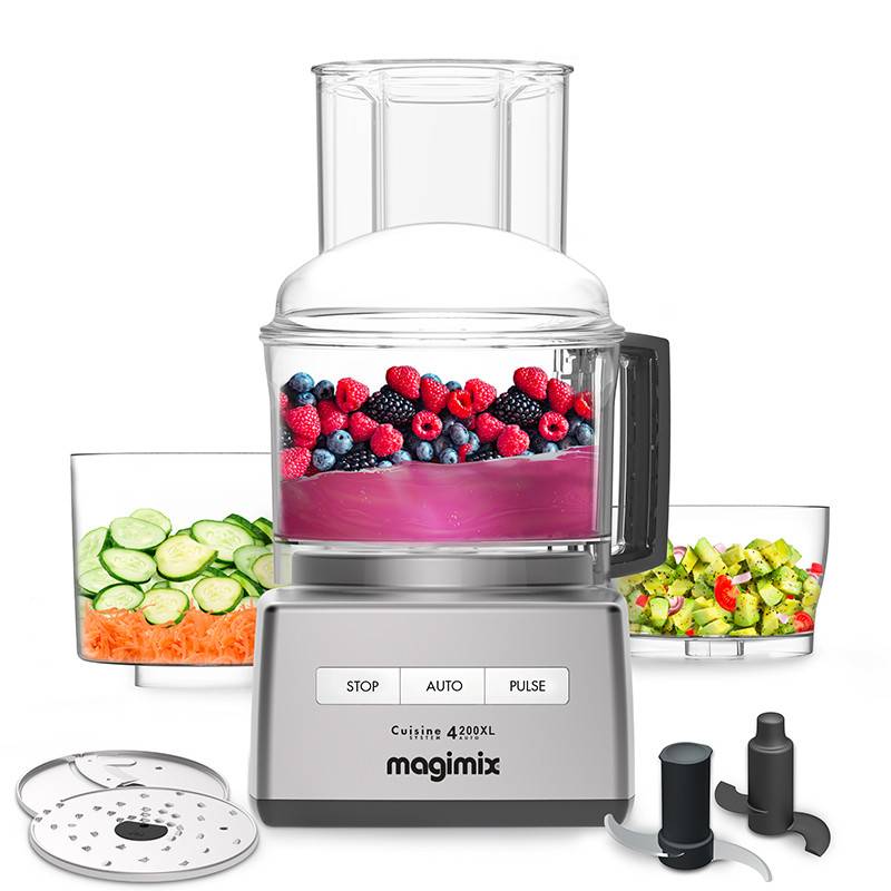 Robot Culinaire Mini Plus MAGIMIX 18260F - 2 Cuves (1.7L + 0.5L), Moteur Puissant Garanti 30 Ans