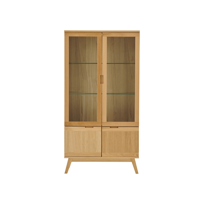 Meuble vitrine 4 portes bois Adèle Meuble vitrine 4 portes bois Adèle