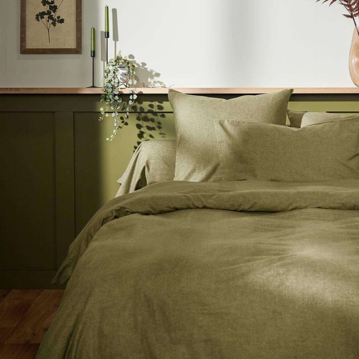 Taie d'oreiller coton flanelle Livia Taie d'oreiller coton flanelle Livia