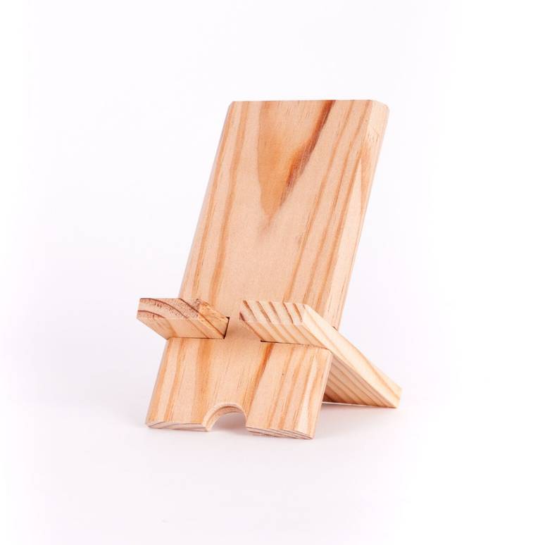 Support de téléphone en bois revalorisé Support de téléphone en bois revalorisé