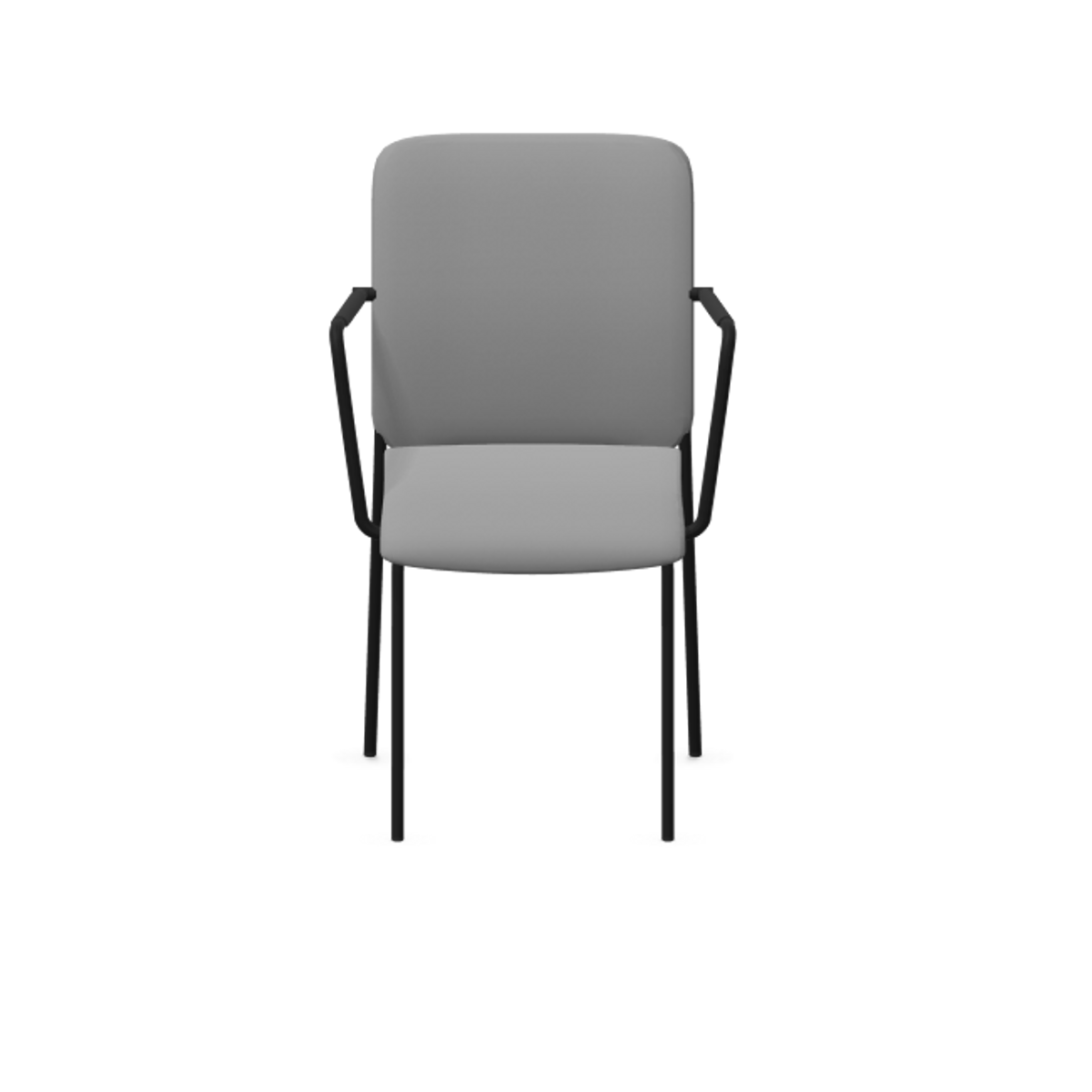 Chaise de bureau capitonnée avec accoudoirs pieds métal Sun H Chaise de bureau capitonnée avec accoudoirs pieds métal Sun H