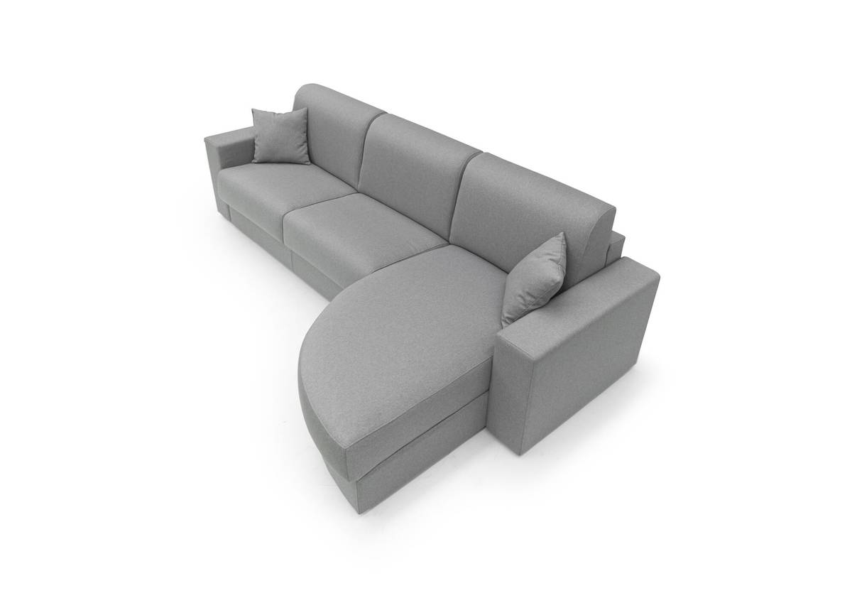 Canapé d'angle convertible tissu déhoussable Aubin Canapé d'angle convertible tissu déhoussable Aubin