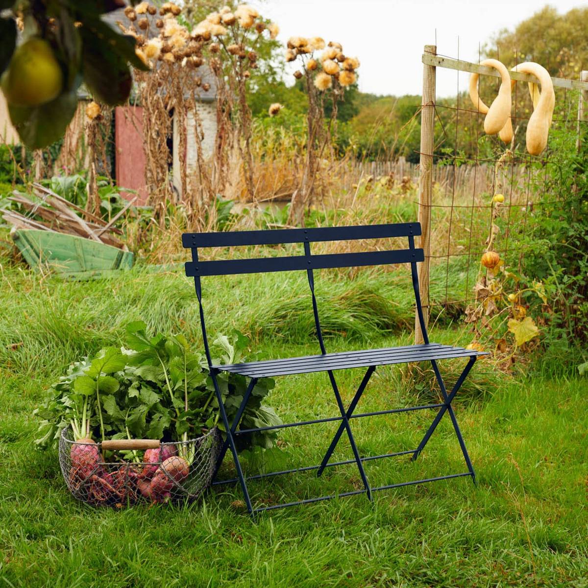 Banquette Pliante 2 Places Bistro en Acier Banquette Pliante 2 Places Bistro en Acier