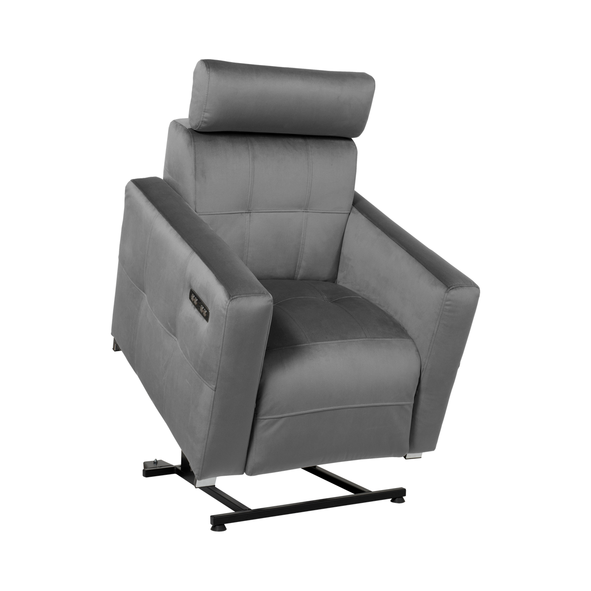 Fauteuil releveur électrique velours Cheverny Fauteuil releveur électrique velours Cheverny