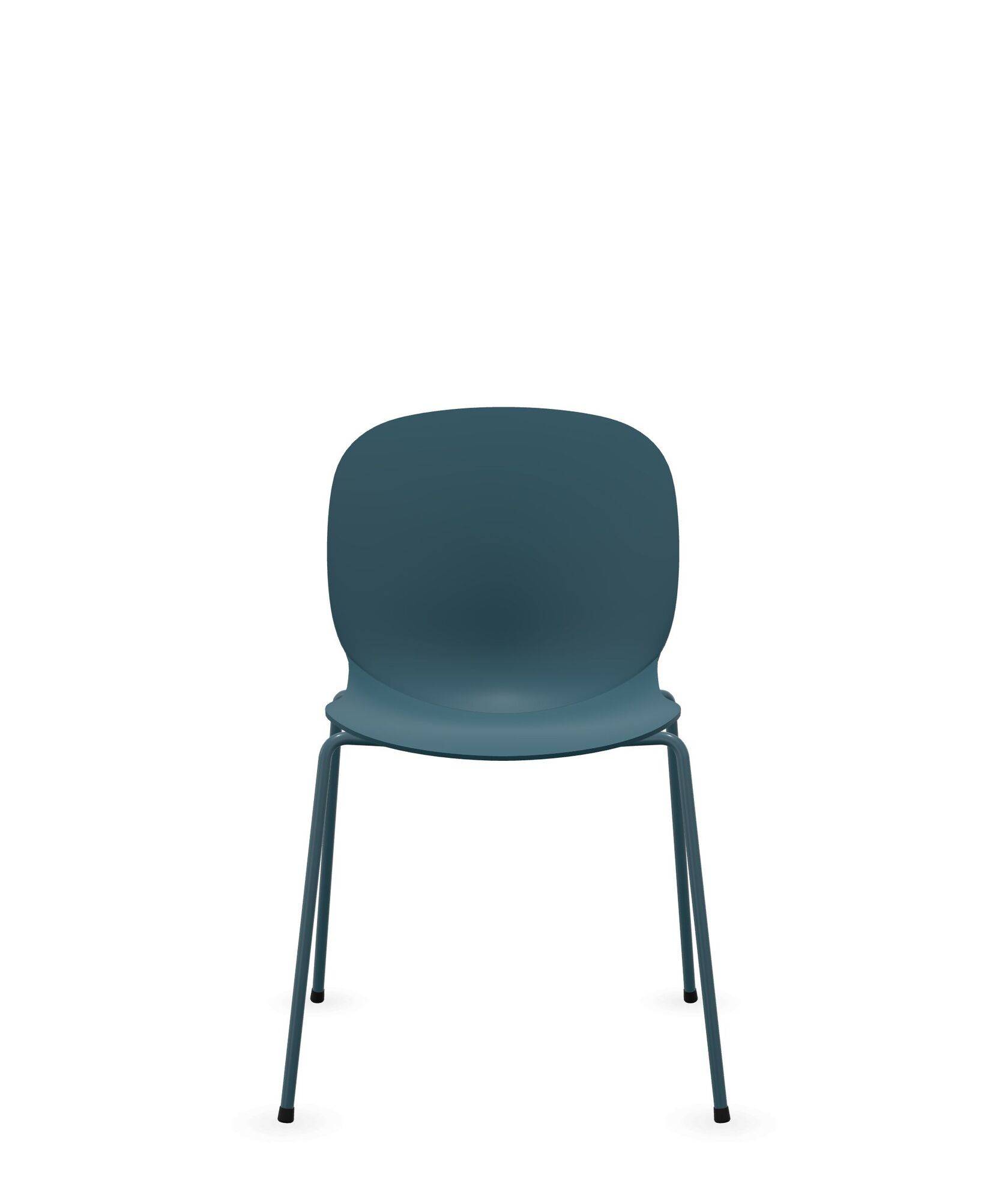 Chaise empilable coque polypropilène et pieds métal Noor 6050