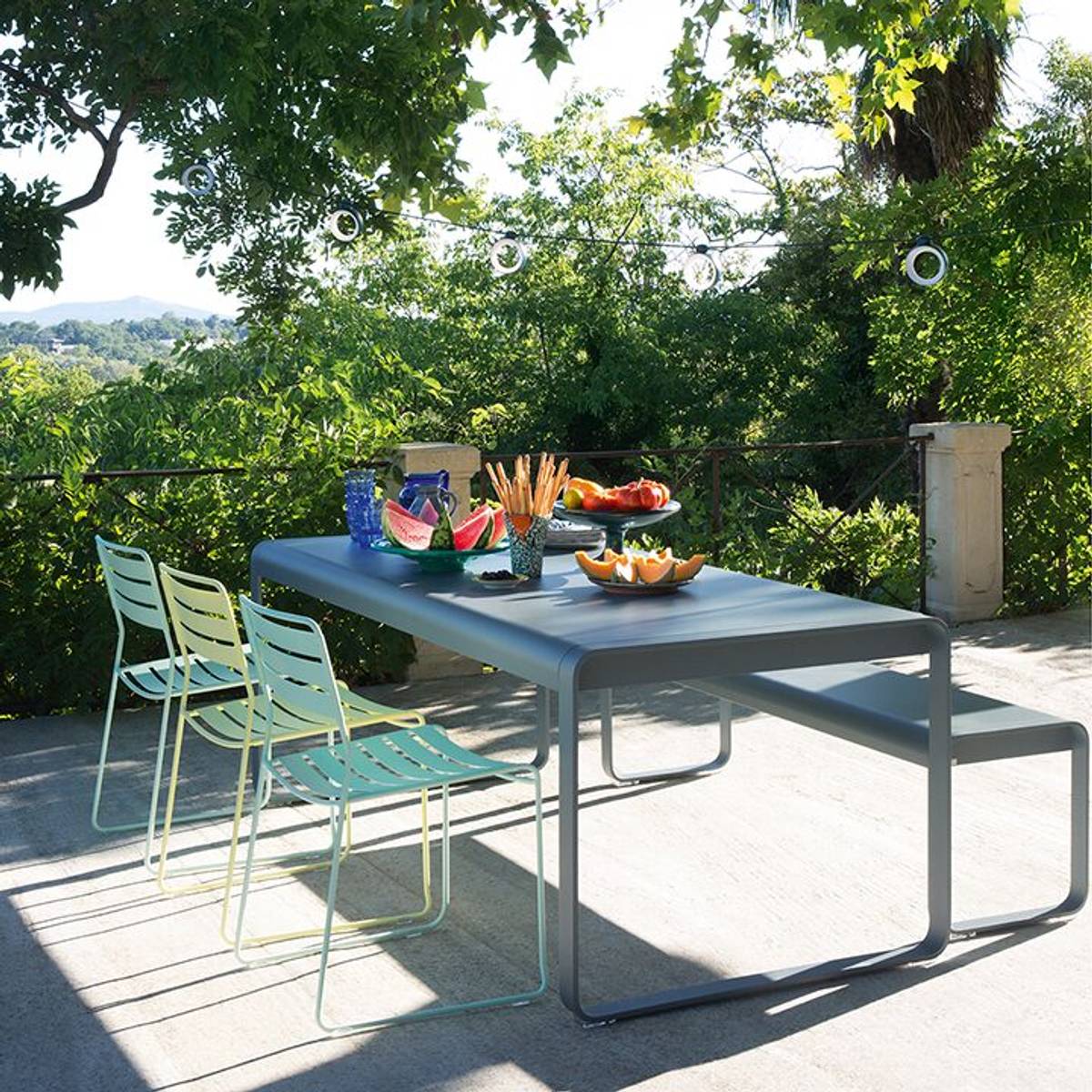 Table Rectangulaire 196 x 90 cm Bellevie en Aluminium Table Rectangulaire 196 x 90 cm Bellevie en Aluminium