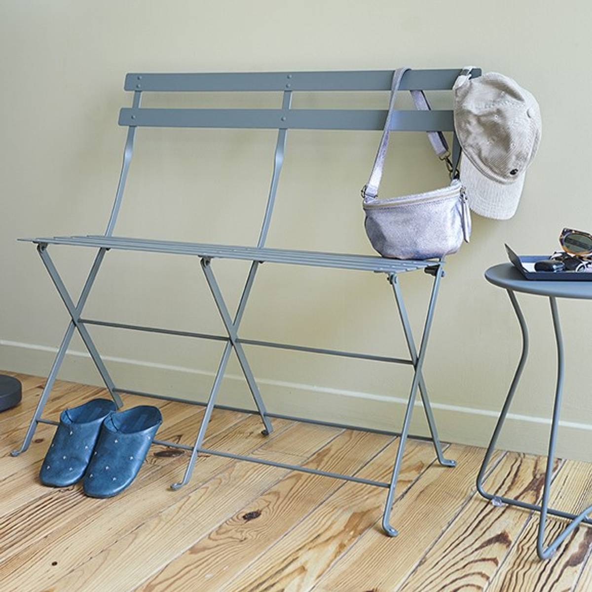 Banquette Pliante 2 Places Bistro en Acier Banquette Pliante 2 Places Bistro en Acier