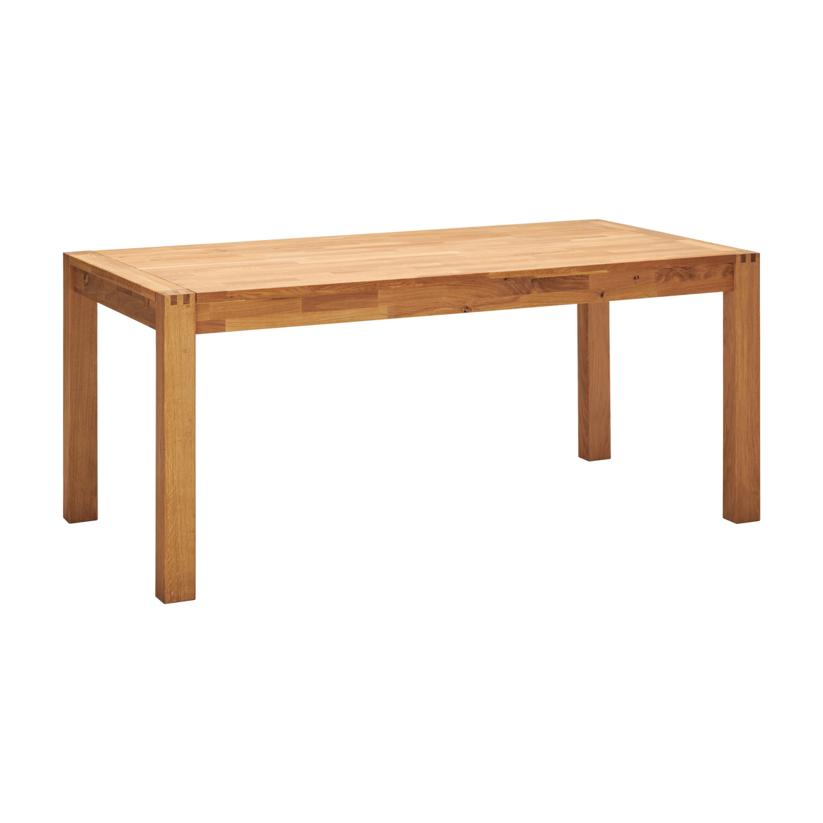 Table à manger rectangulaire chêne massif 6 personnes avec rallonges en option Luminescence Table à manger rectangulaire chêne massif 6 personnes avec rallonges en option Luminescence