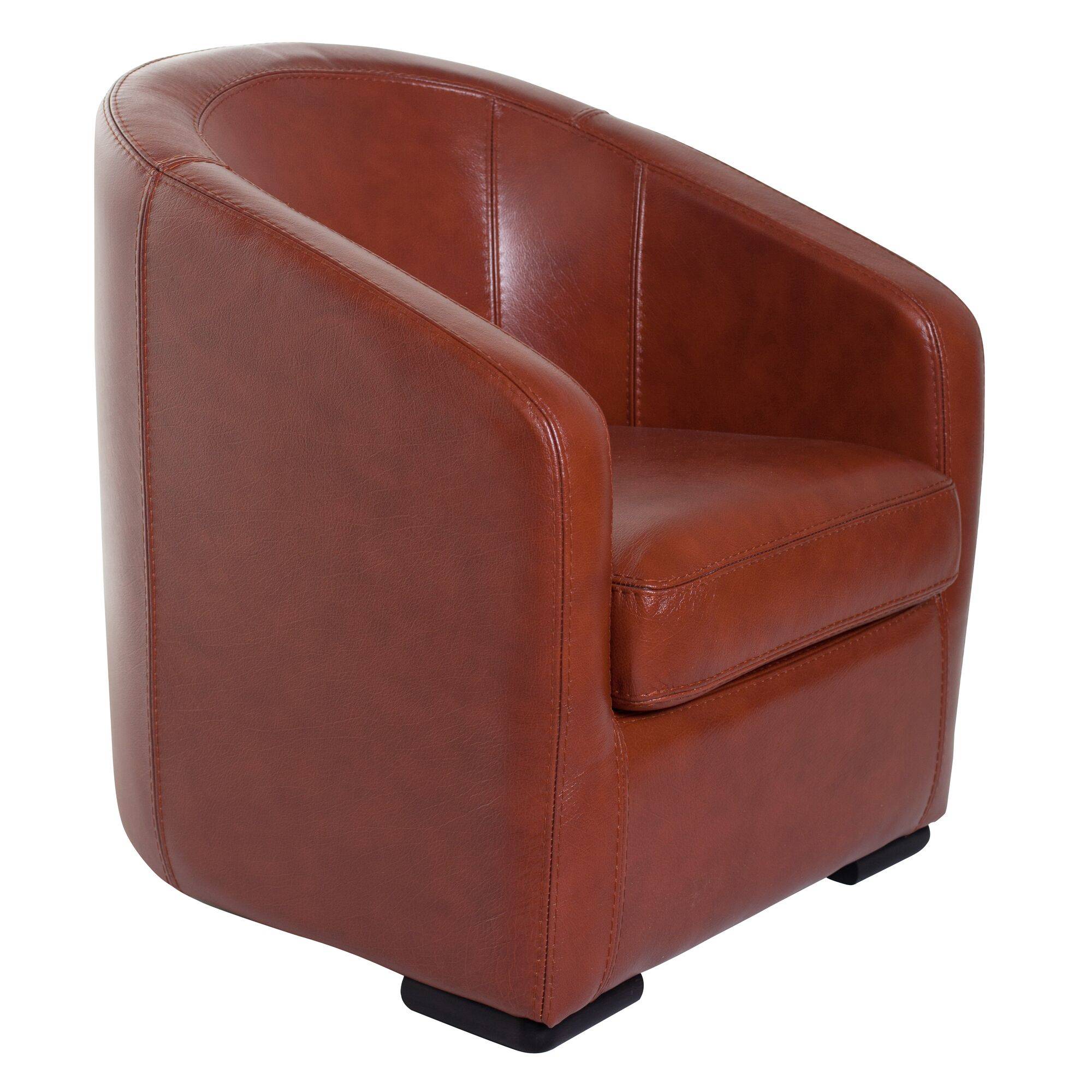 Fauteuil cabriolet cuir buffle Valentina