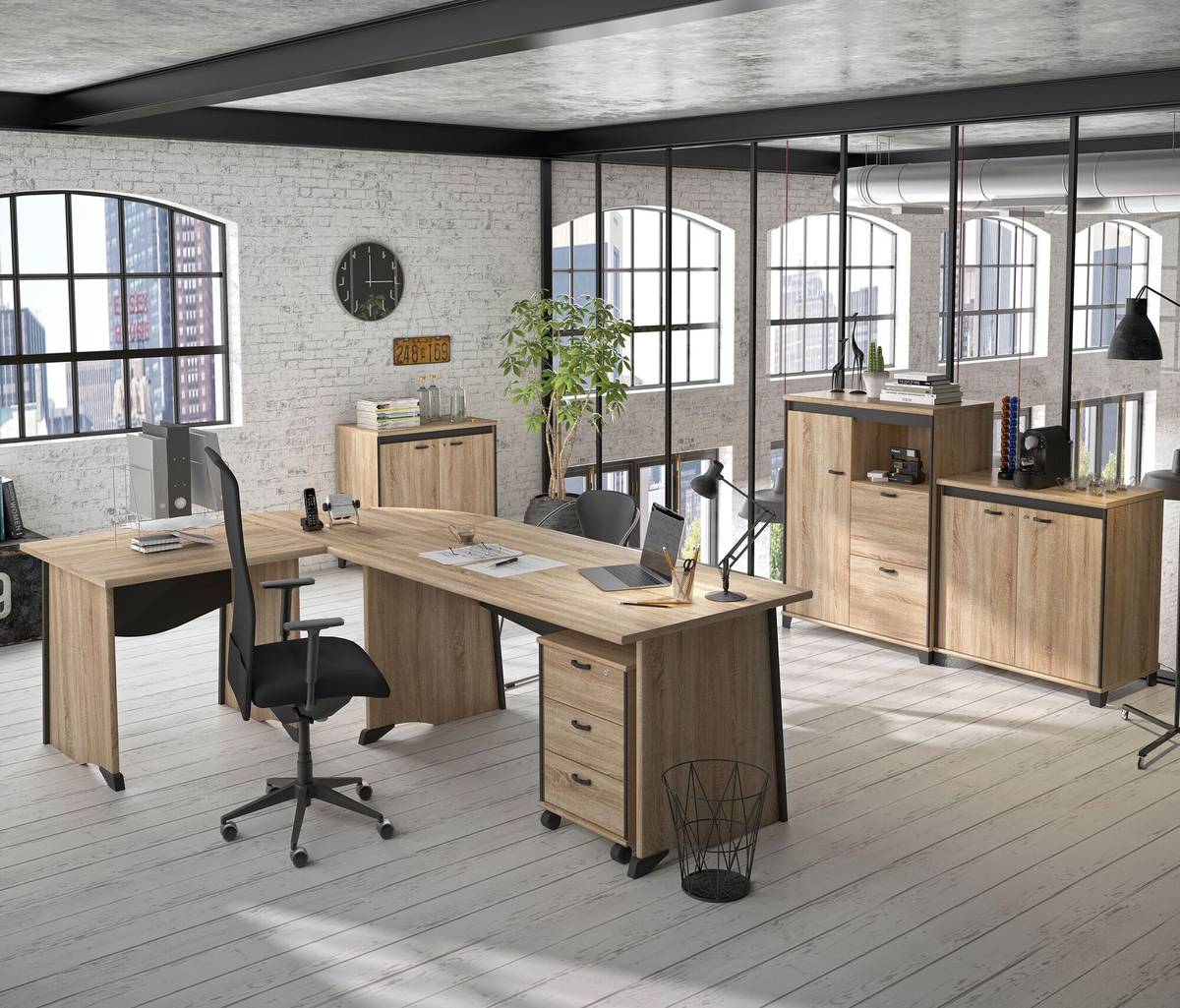 Bureau complet + caisson Gregory Bureau complet + caisson Gregory