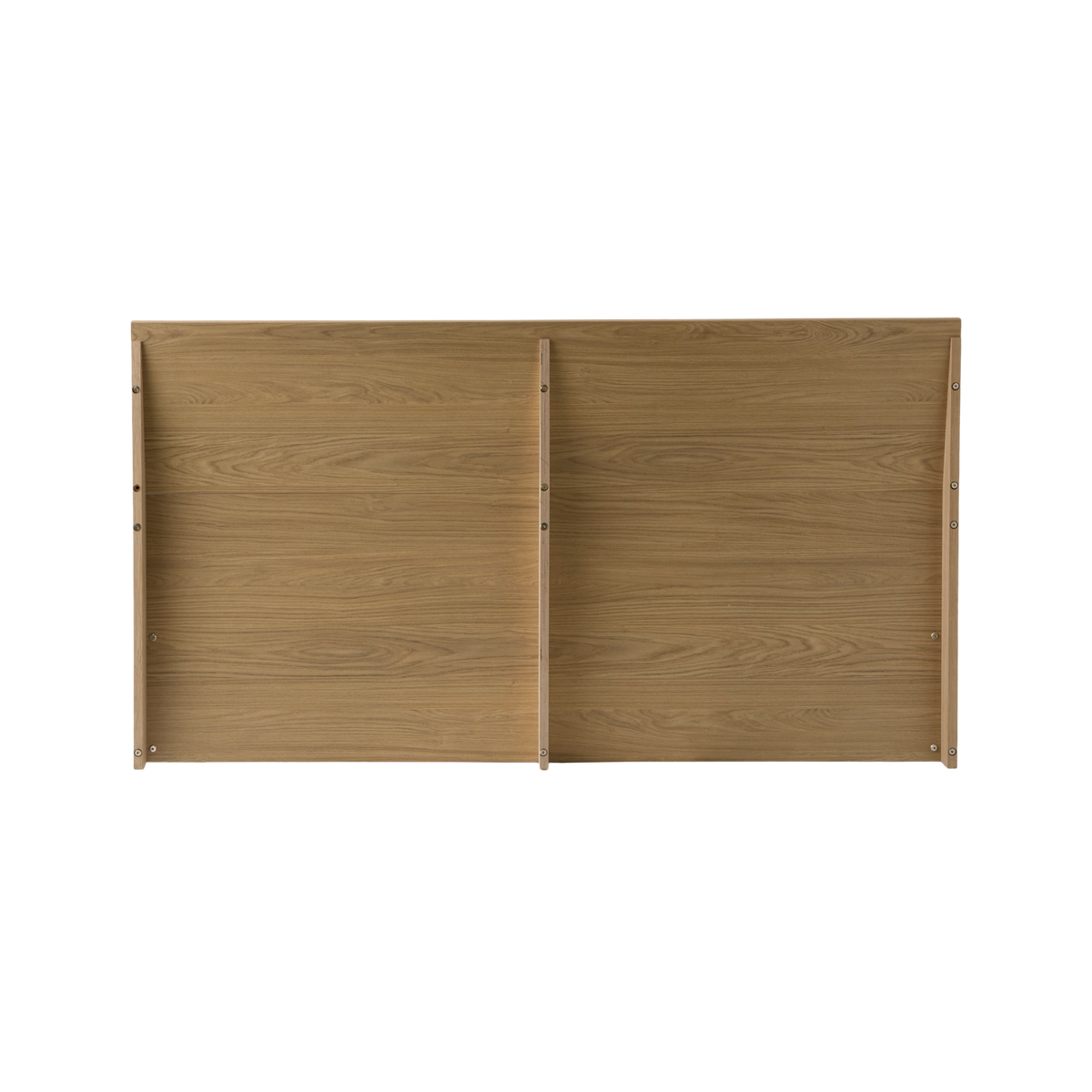 Lit coffre avec tête de lit décor bois Simon Lit coffre avec tête de lit décor bois Simon