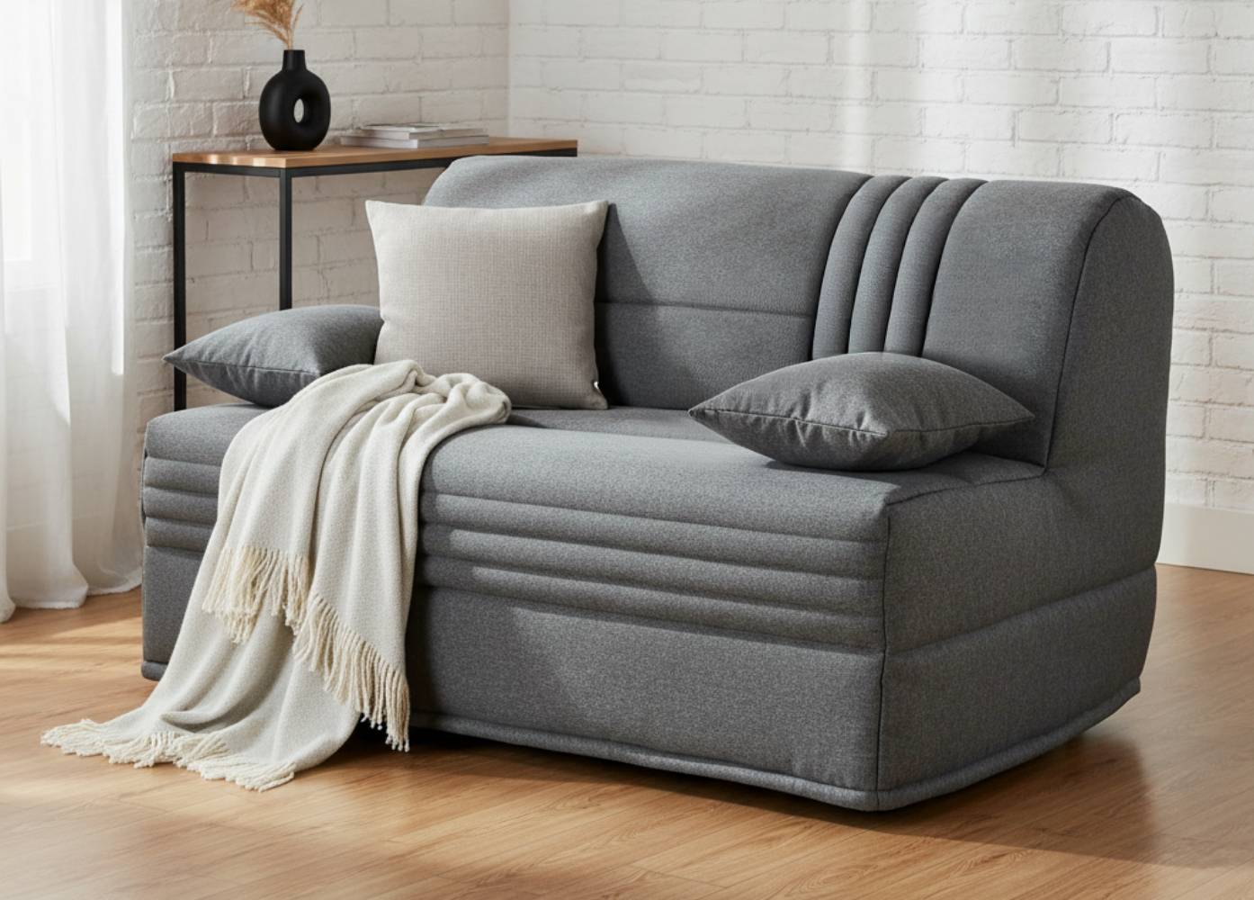 Canapé BZ tissu matelas 15 cm Genay