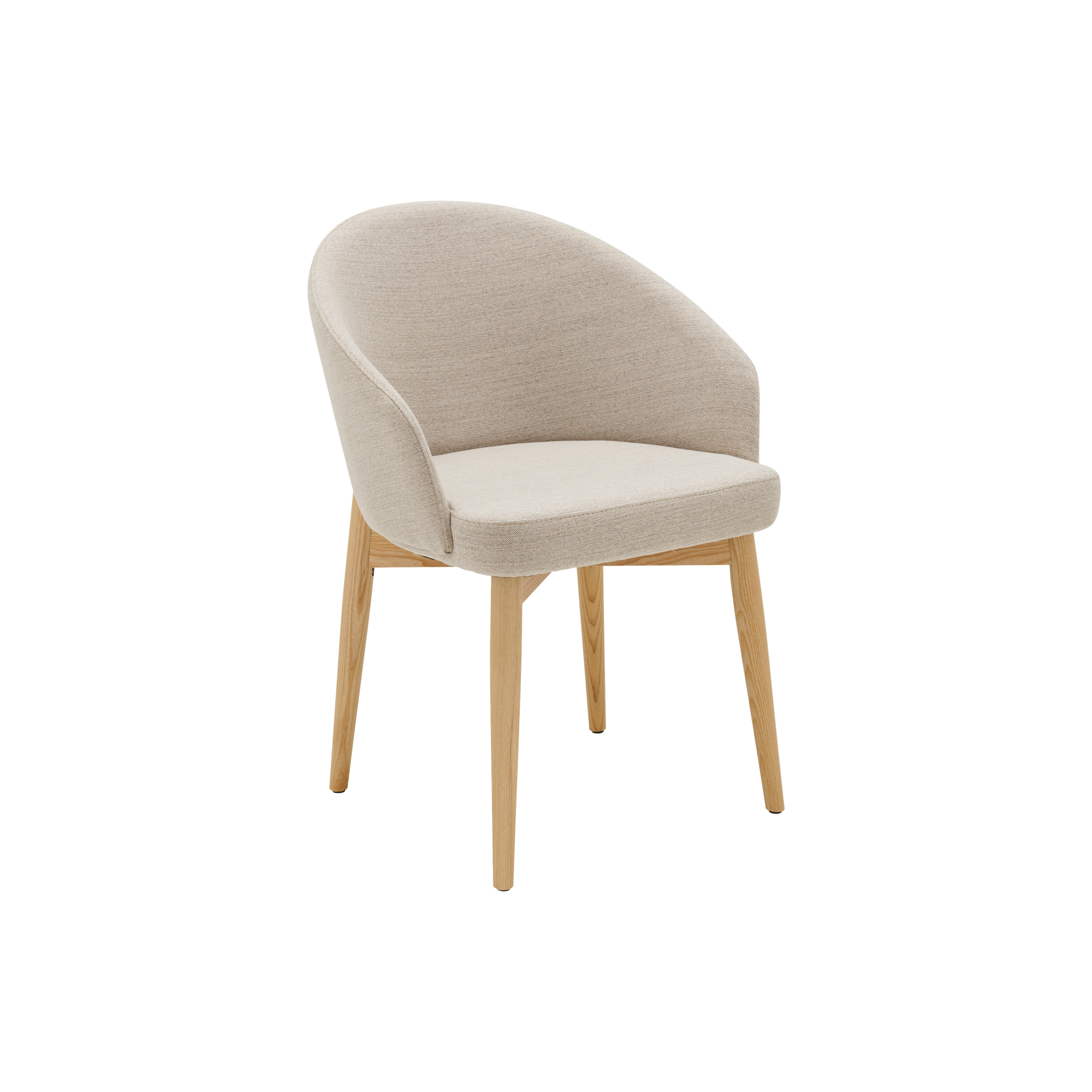 Apportez une touche de douceur à votre intérieur avec la chaise avec accoudoirs Maud.Grâce à son assise généreuse et à ses accoudoirs enveloppants, cette chaise offre un confort optimal pour vos repas ou vos moments de détente. Son mélange de tissu et de pieds en frêne massif ainsi que ses lignes élégantes en font un choix idéal pour sublimer votre salle à manger.Polyvalente, la chaise avec accoudoirs Maud trouve sa place aussi bien autour d'une table de salle à manger que dans un coin lecture ou un bureau. Choisissez le modèle sable, le modèle camel ou bien un mélange des deux pour un intérieur accueillant et tendance.