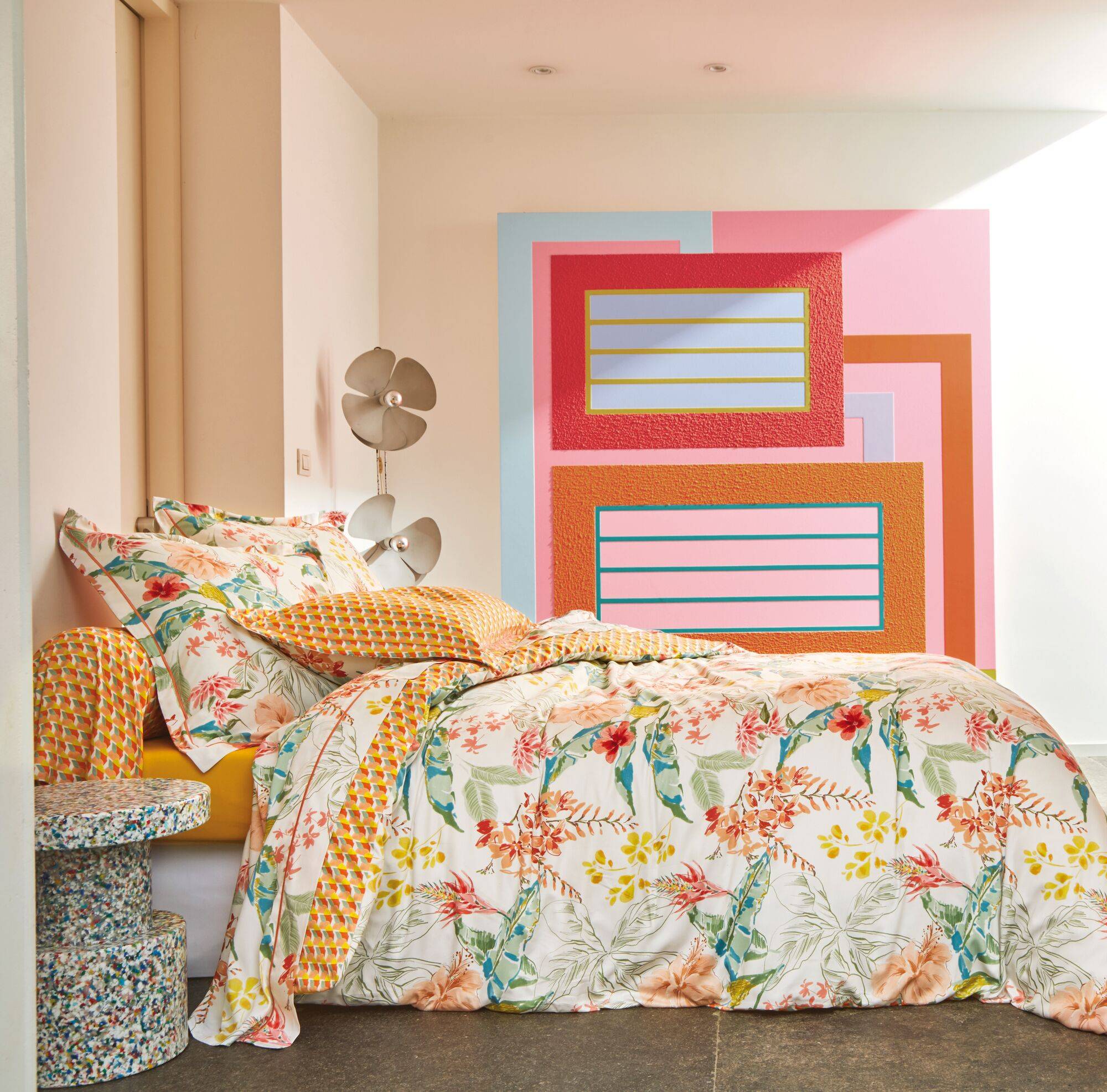 Drap satin Bora Bora BLANC DES VOSGES