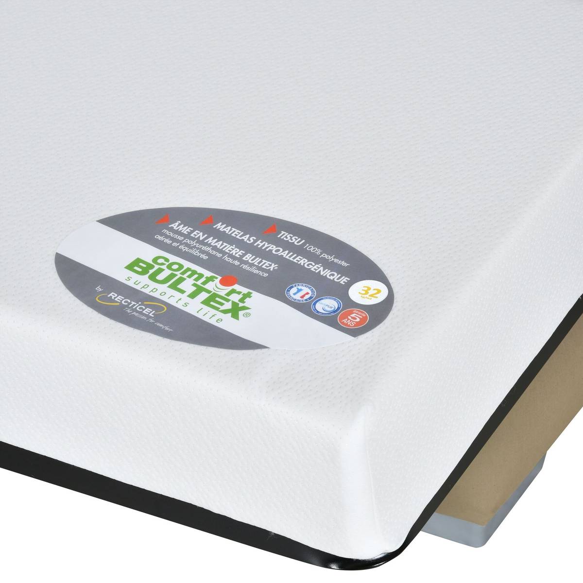 Canapé Clic clac tissu matelas Bultex 14 cm Gabriel Canapé Clic clac tissu matelas Bultex 14 cm Gabriel
