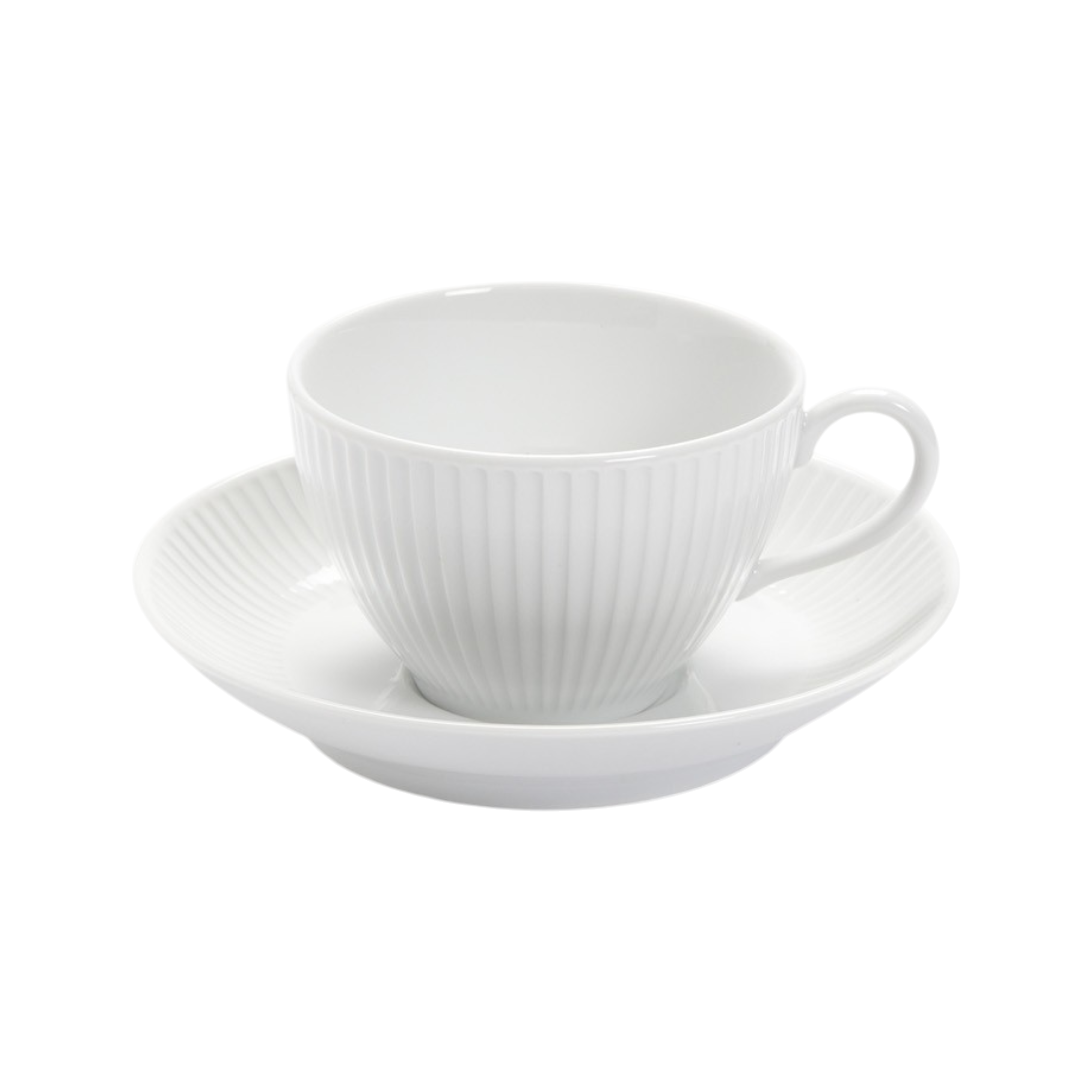 Lot de 6 Tasses genieu et soucoupes Plissé