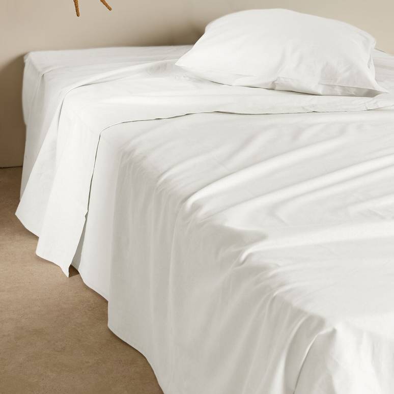 Drap plat coton lin Valentine Drap plat coton lin Valentine