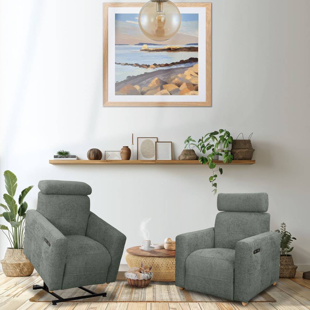 Fauteuil relax releveur électrique tissu Chambord Fauteuil relax releveur électrique tissu Chambord