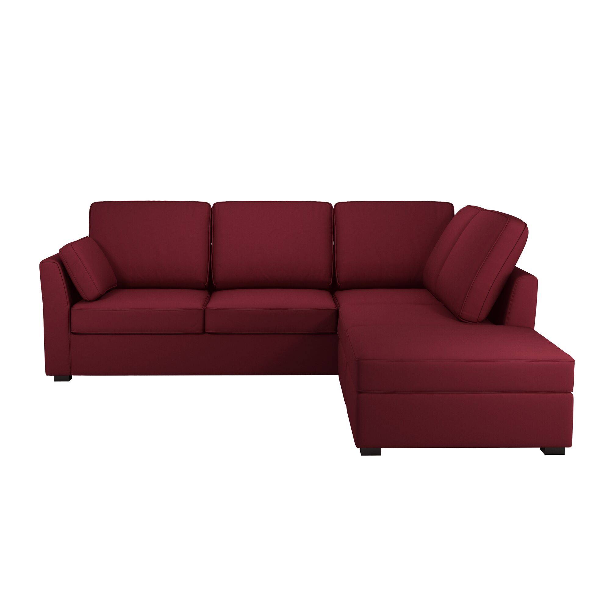 Canapé d'angle réversible tissu coton déhoussable Marbella